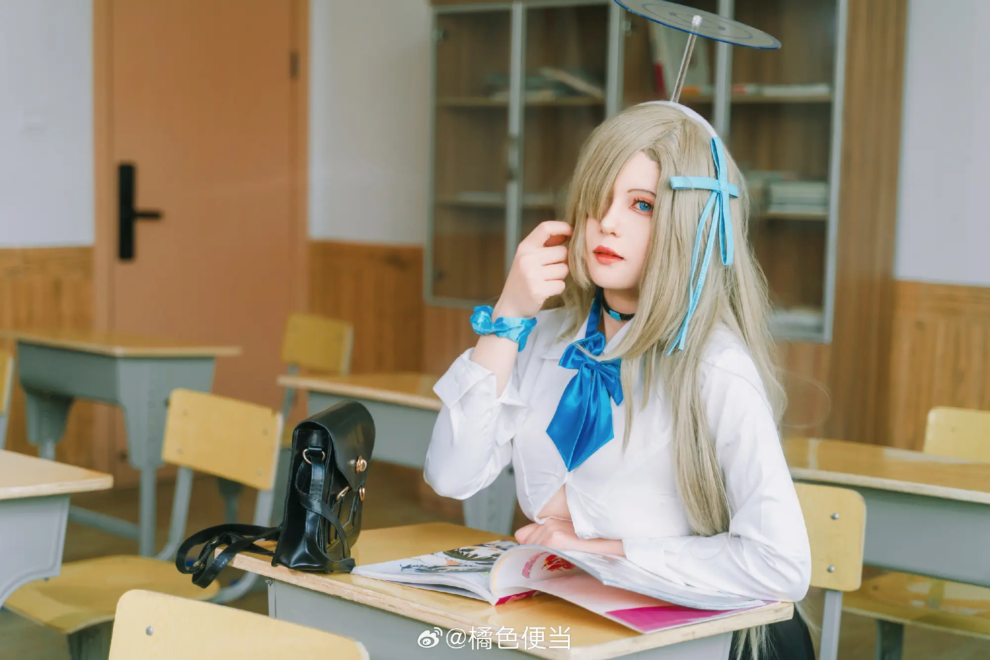 cosplay 老师。。可要好好给我辅导功课呀～ 蔚蓝档案  明日奈@橘色便当 COSPLAY-第7张