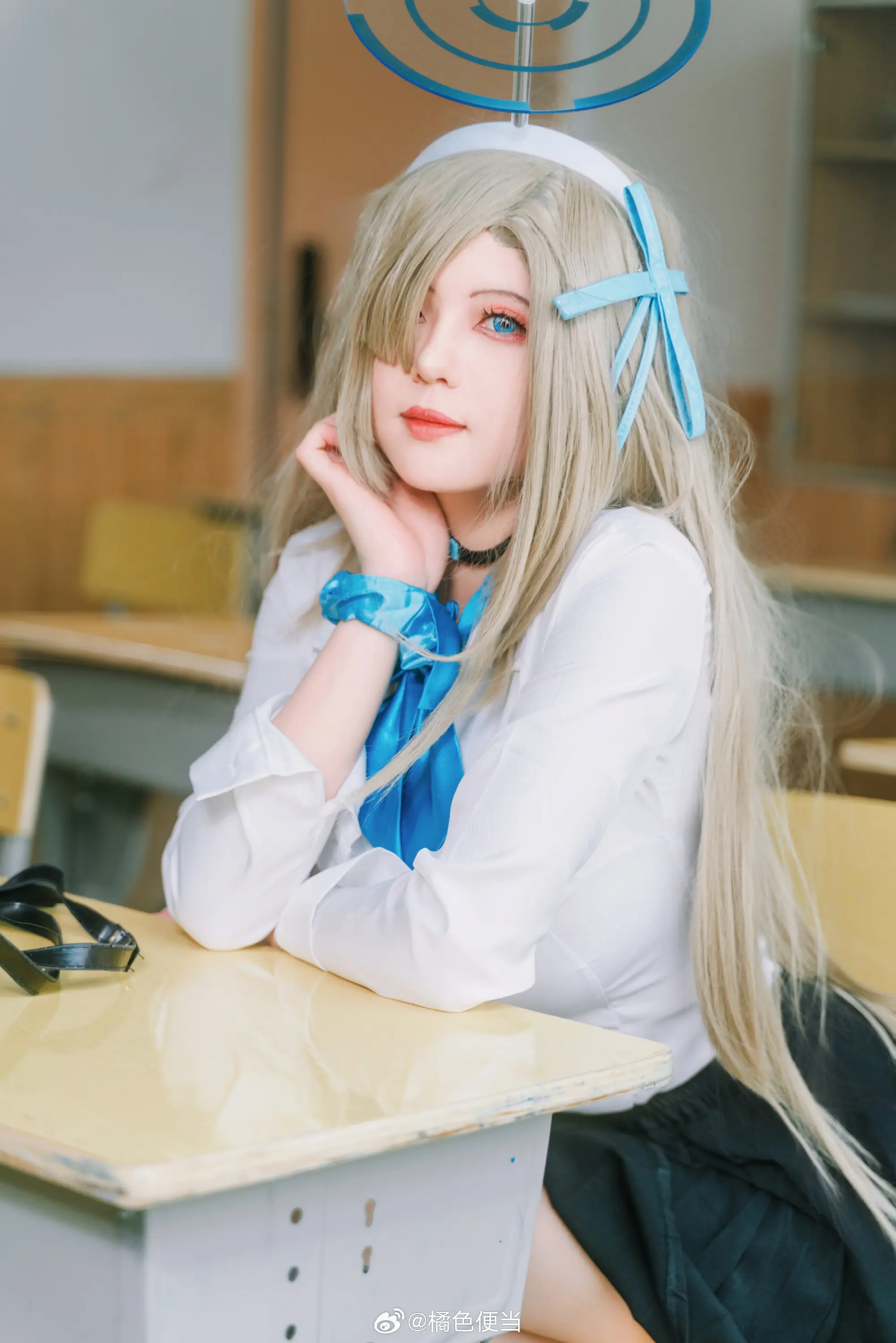 cosplay 老师。。可要好好给我辅导功课呀～ 蔚蓝档案  明日奈@橘色便当 COSPLAY-第8张