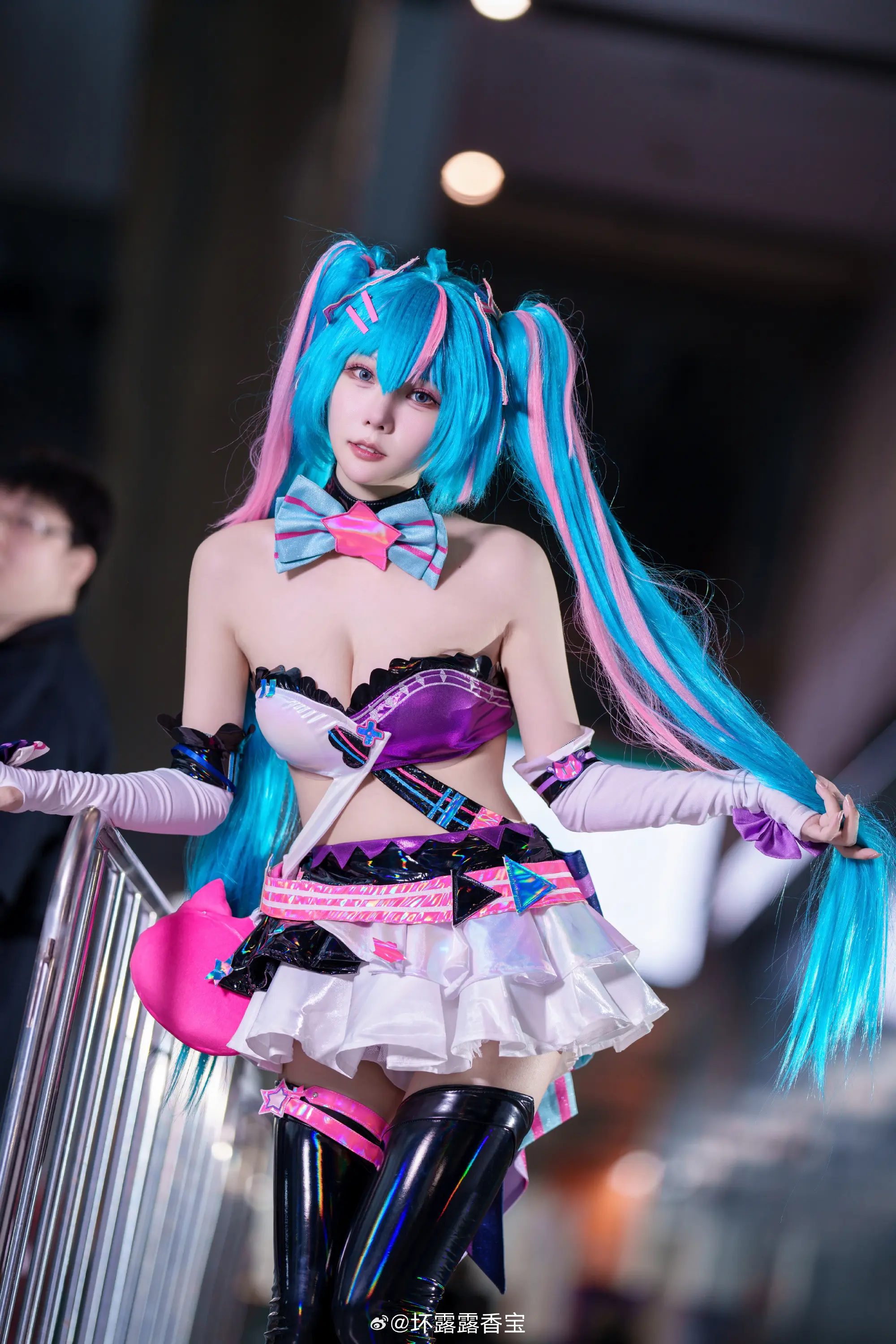 COSPLAY 这好像是我第一次cos初音未来@香草喵露露_ COSPLAY-第4张