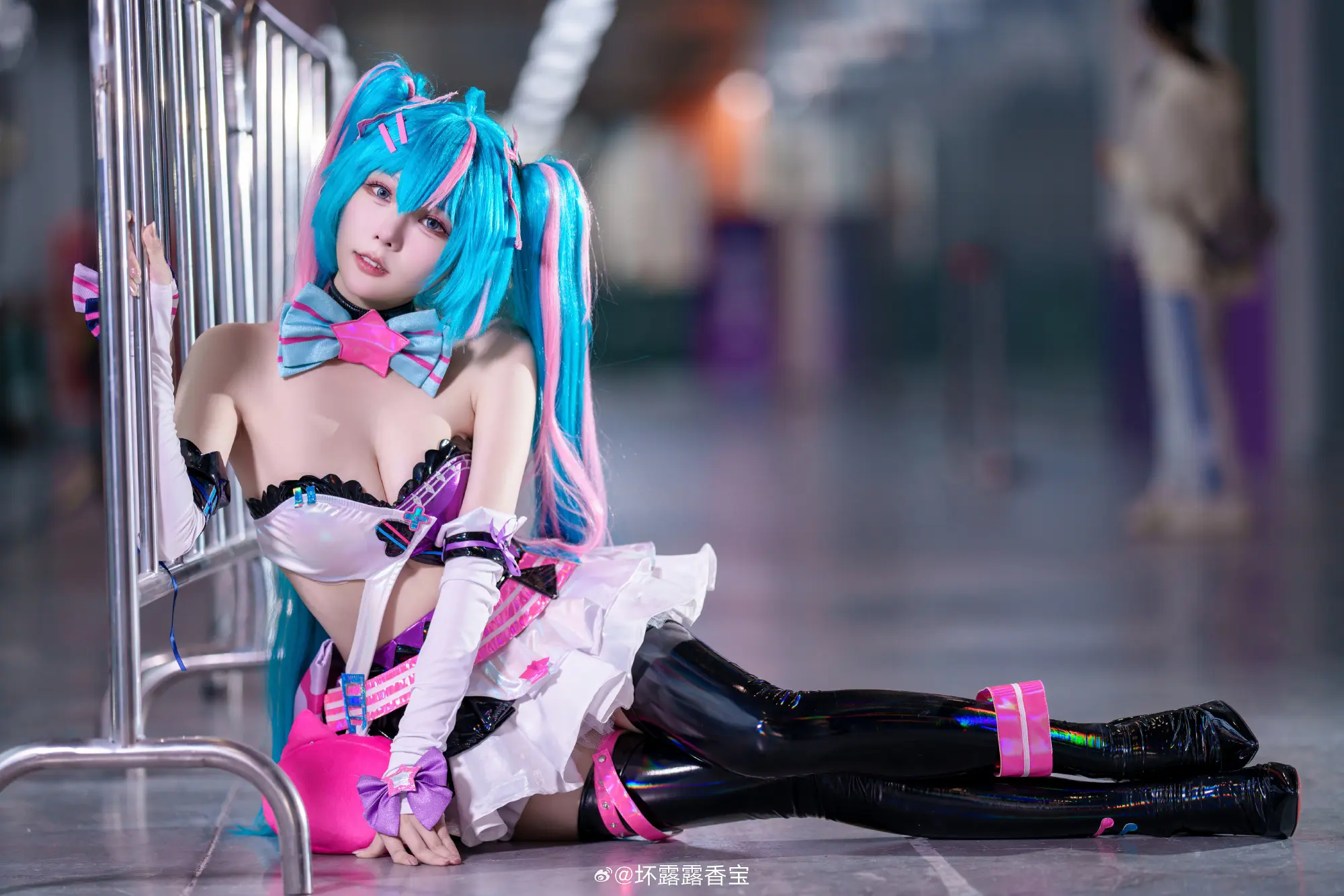 COSPLAY 这好像是我第一次cos初音未来@香草喵露露_ COSPLAY-第6张