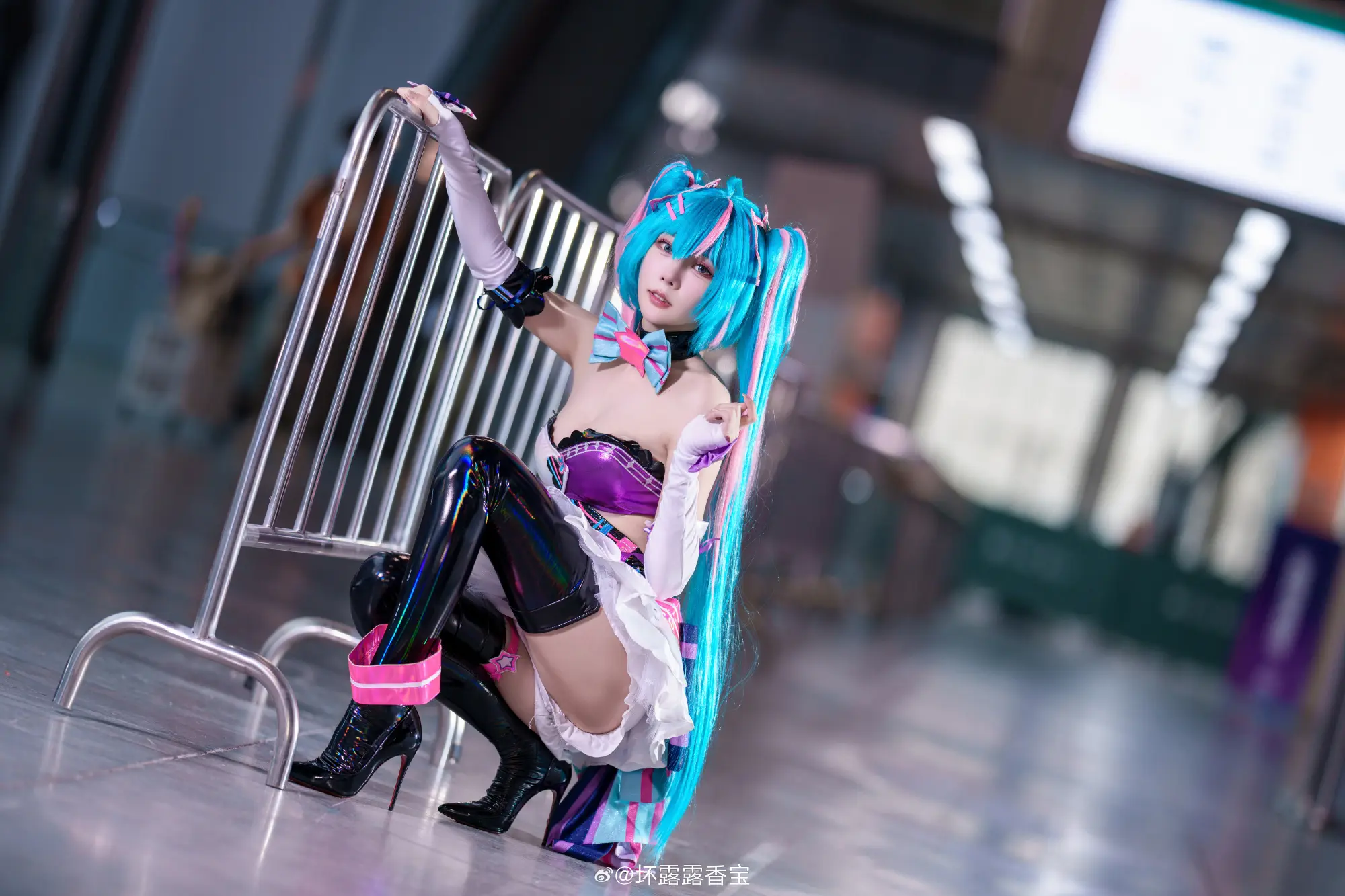 COSPLAY 这好像是我第一次cos初音未来@香草喵露露_ COSPLAY-第7张