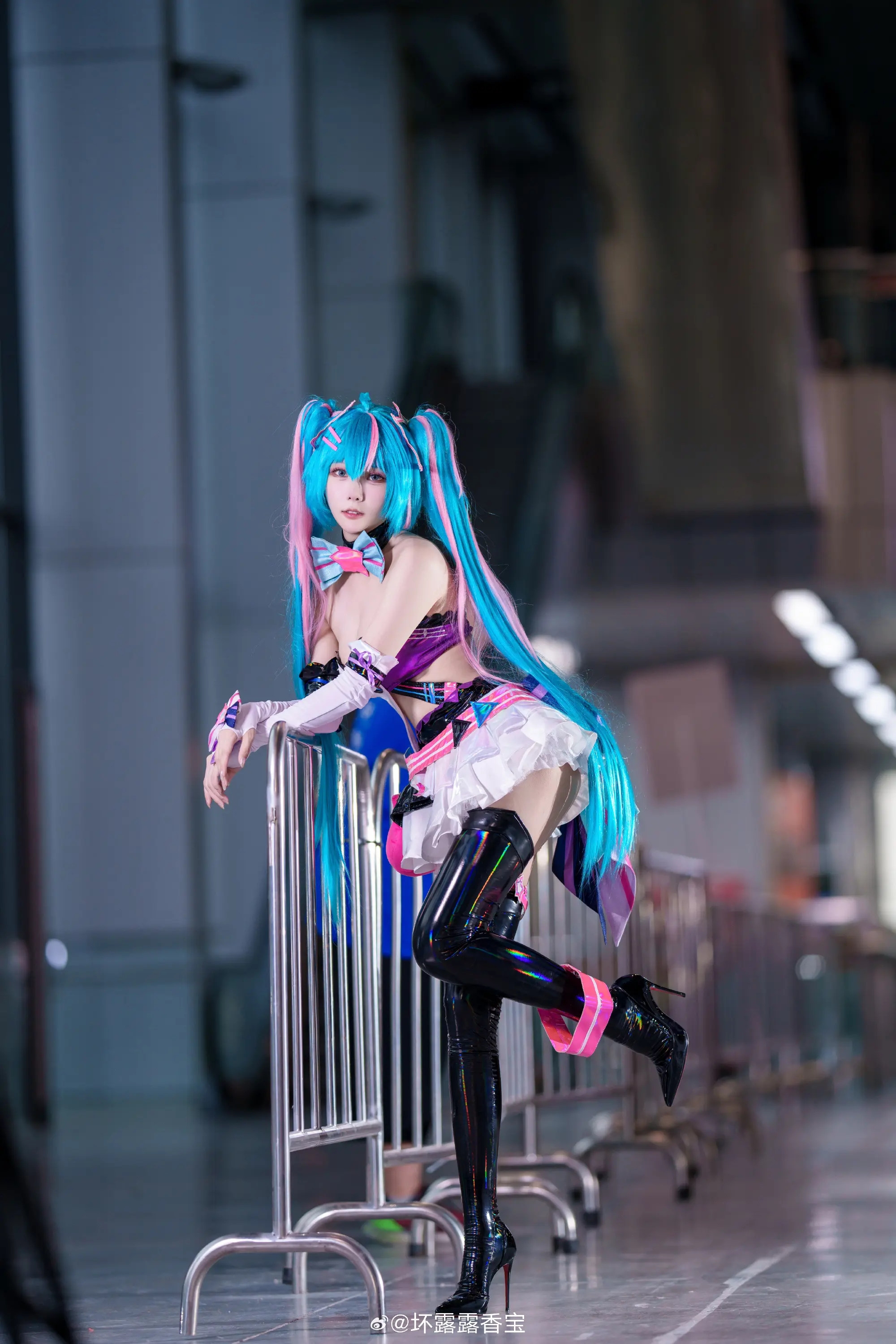 COSPLAY 这好像是我第一次cos初音未来@香草喵露露_ COSPLAY-第8张