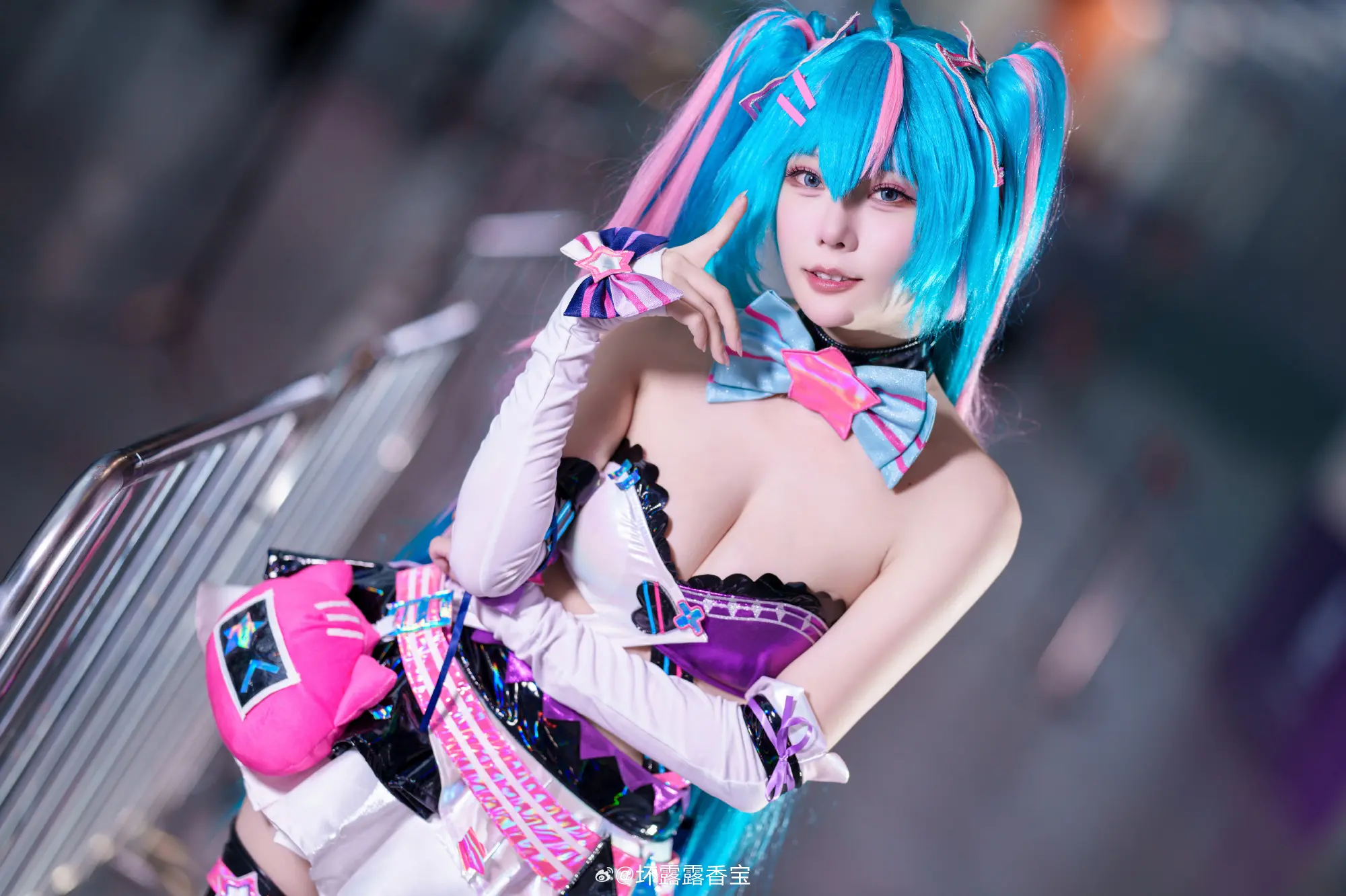COSPLAY 这好像是我第一次cos初音未来@香草喵露露_ COSPLAY-第12张