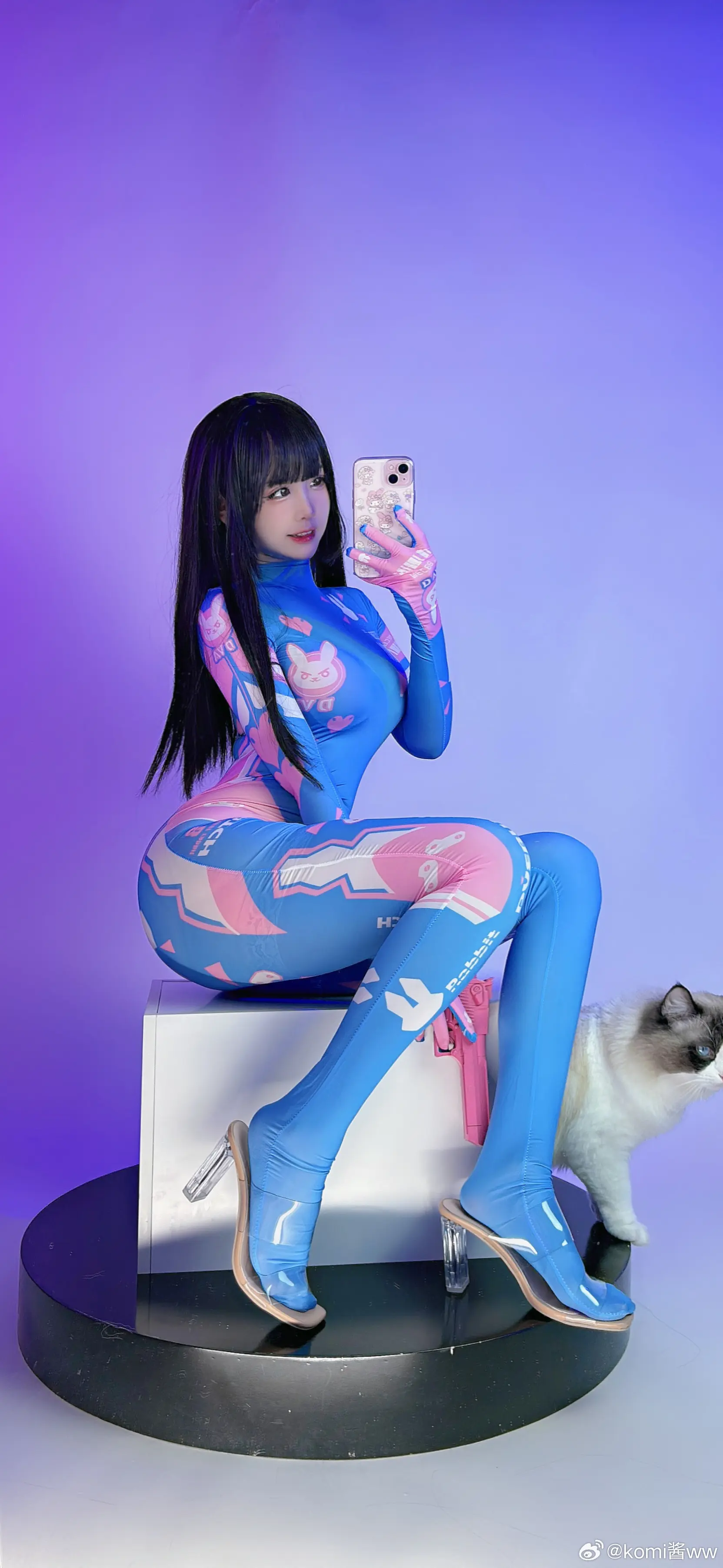 Dva 1分 坏蛋 0分💕@komi酱ww COSPLAY-第3张