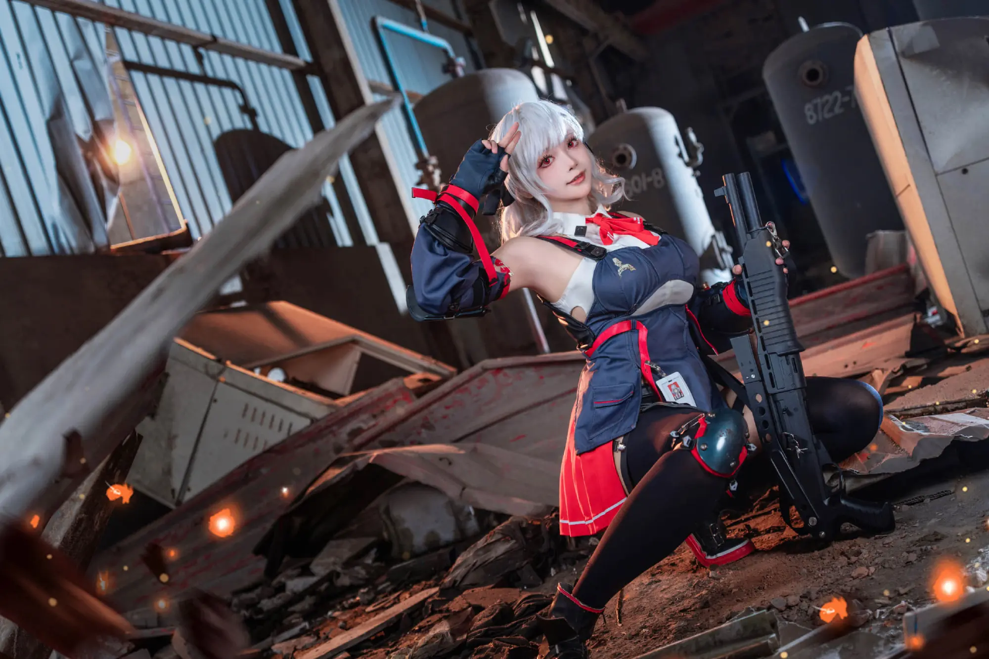 COSPLAY 欸......任务要赶不及了？哎呀，会没事的啦，先吃块巧克力再说～ 女前线2追放 塞布丽娜@枣糕-吃谷人黛博魂 COSPLAY-第2张
