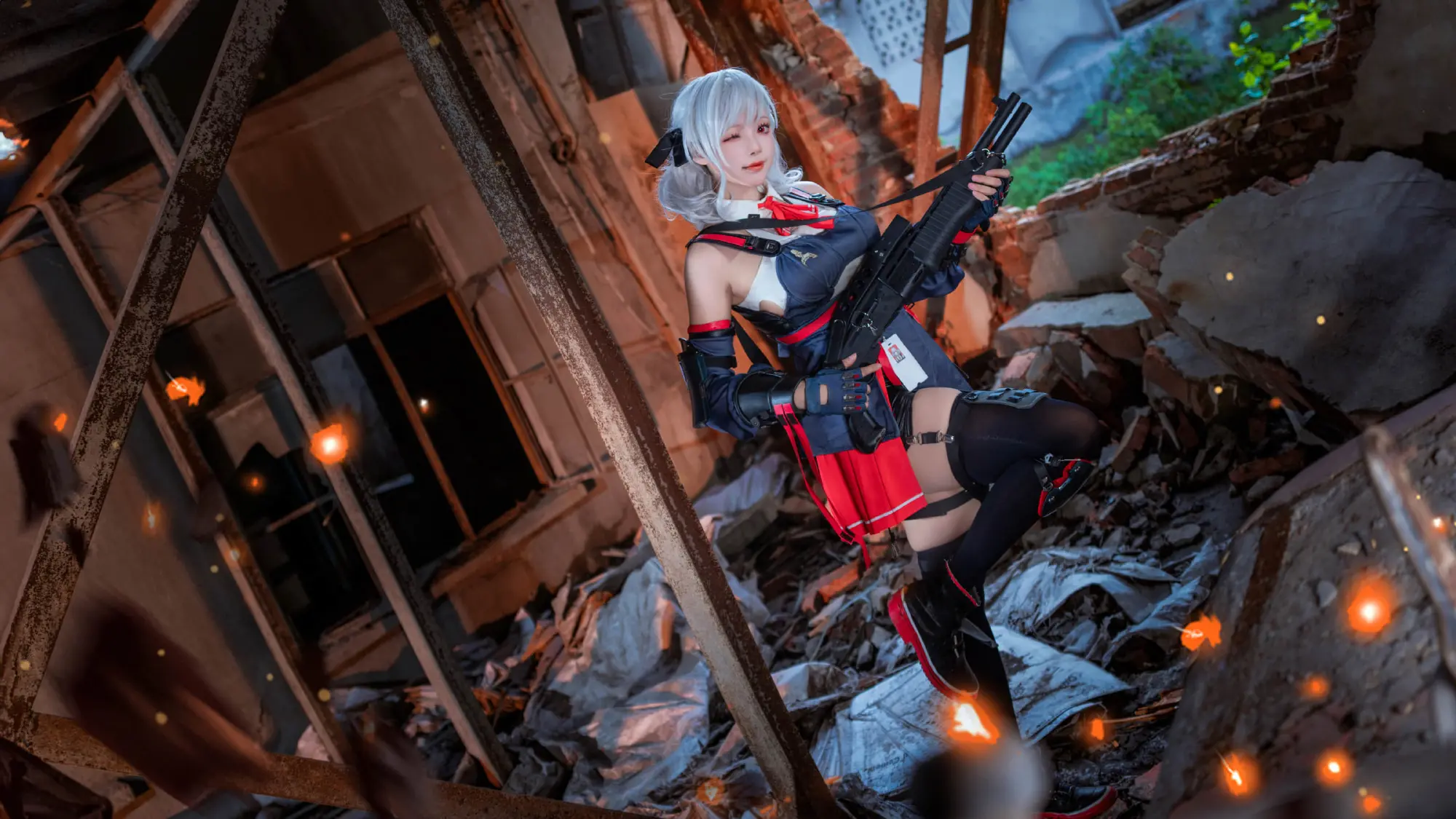 COSPLAY 欸......任务要赶不及了？哎呀，会没事的啦，先吃块巧克力再说～ 女前线2追放 塞布丽娜@枣糕-吃谷人黛博魂 COSPLAY-第3张