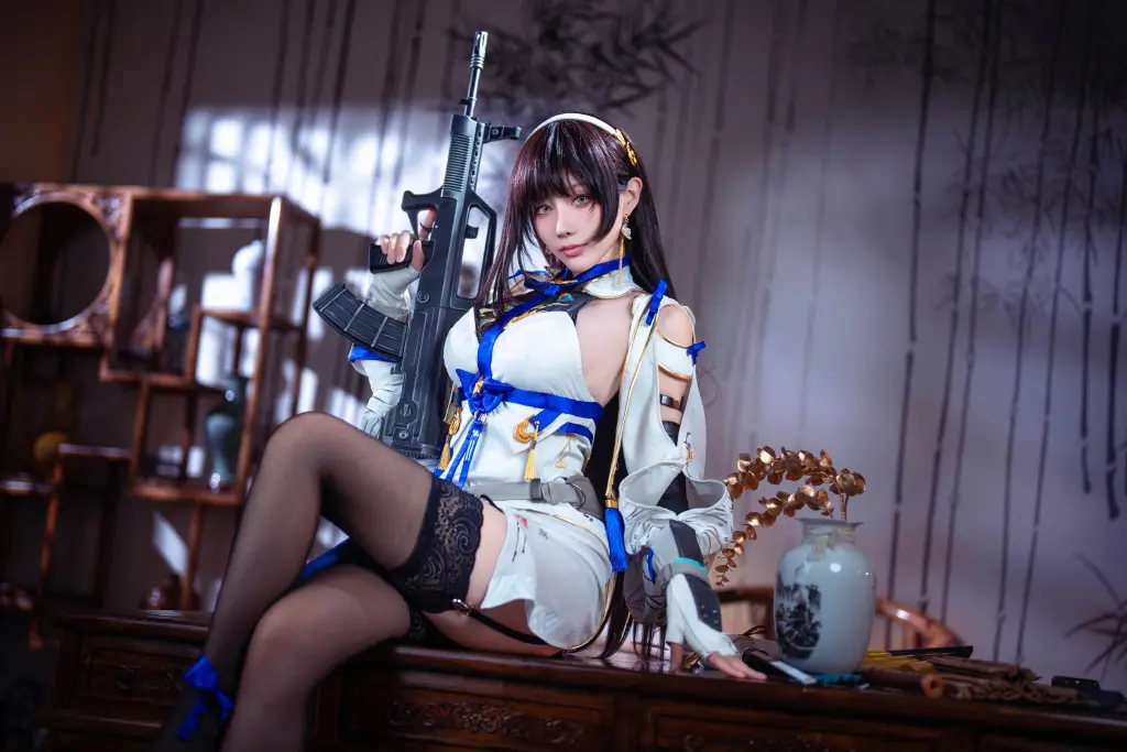 我的琴声，会让人很放松？ 少前2追放 黛烟@如月灰 COSPLAY-第2张