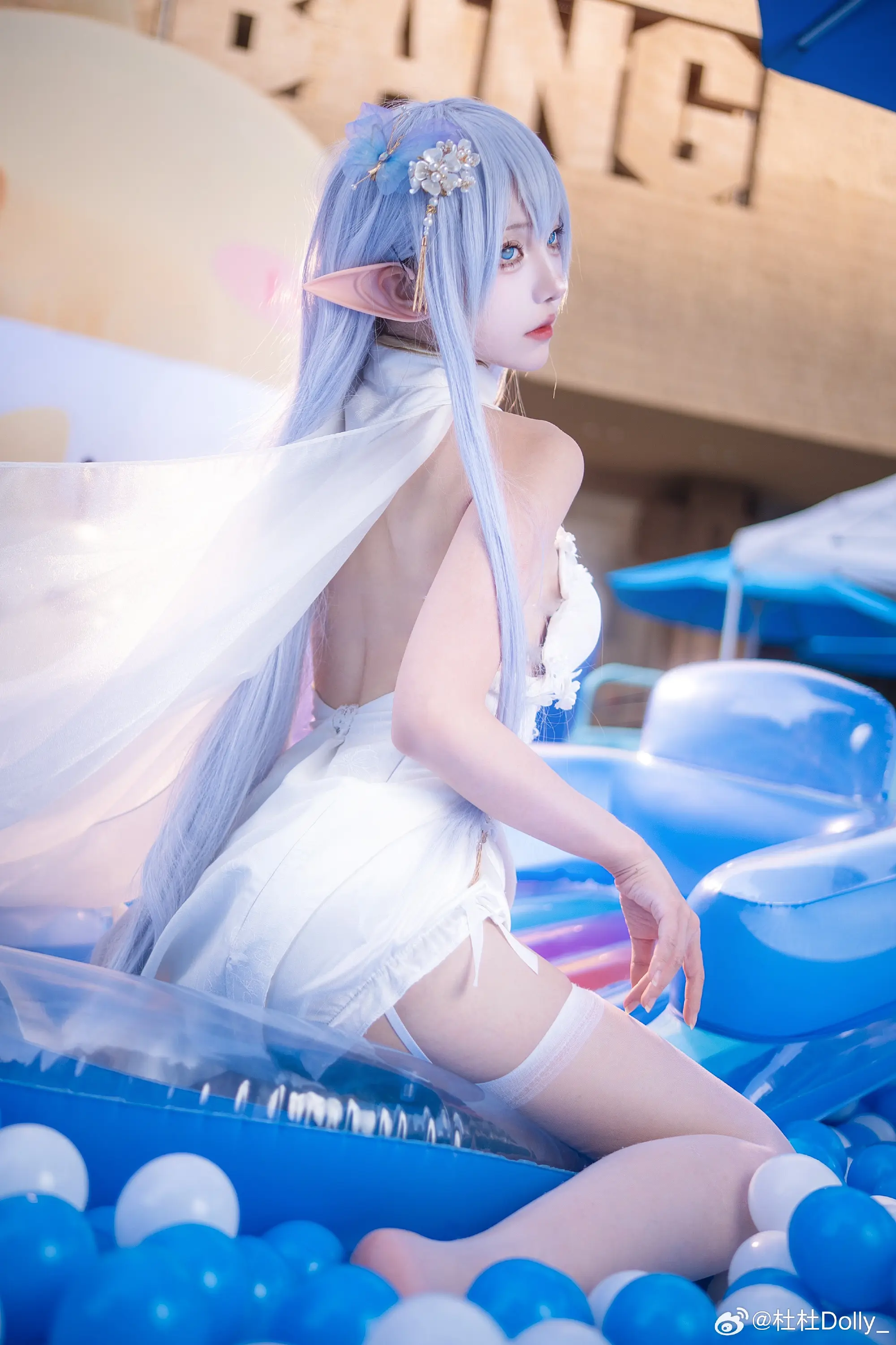 cosplay 碧蓝航线 指挥官～我穿旗袍好看嘛～@杜杜Dolly_-公众号小姨ai