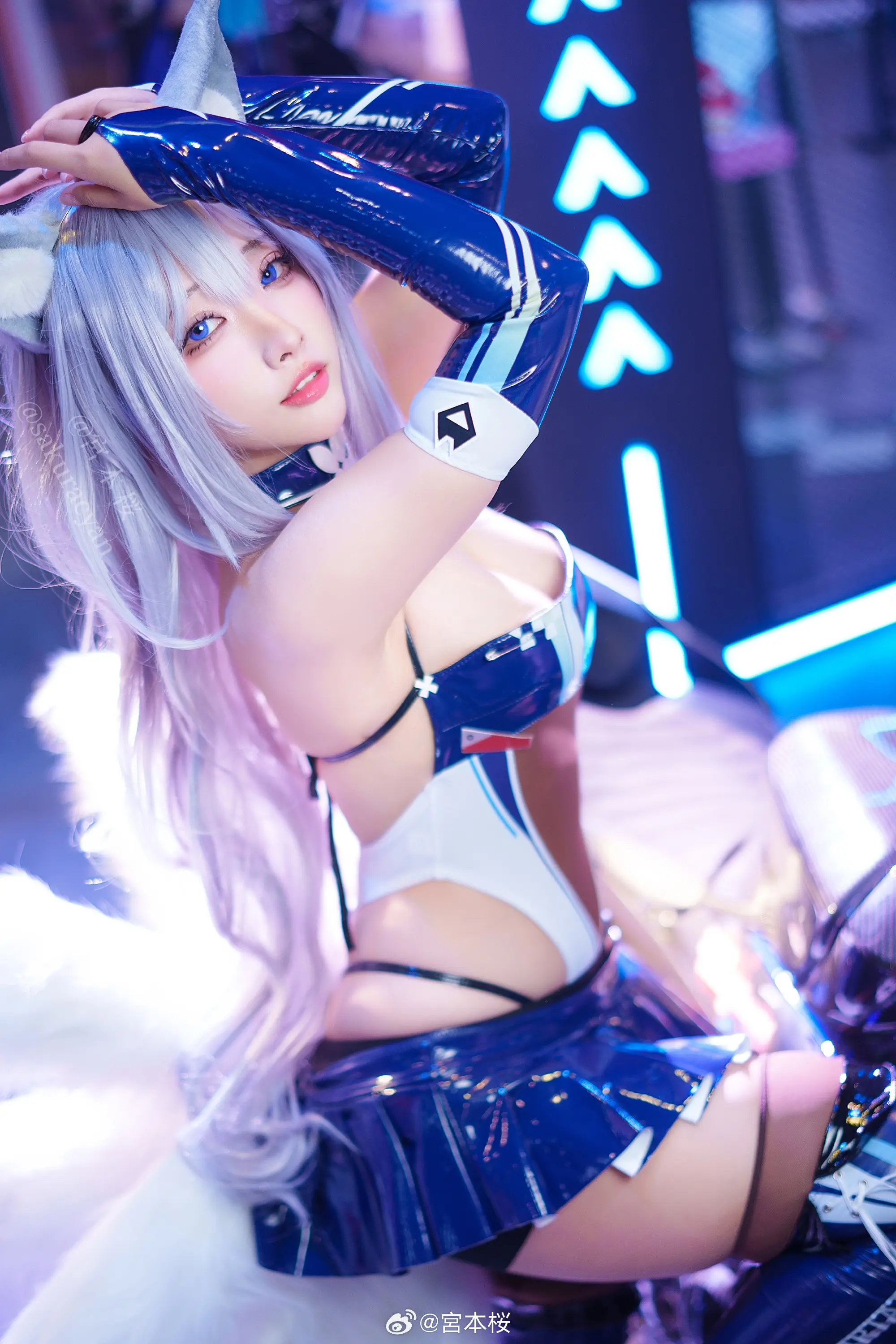 COSPLAY 碧蓝航线 信浓 轰鸣的银轮@宮本桜-公众号小姨ai