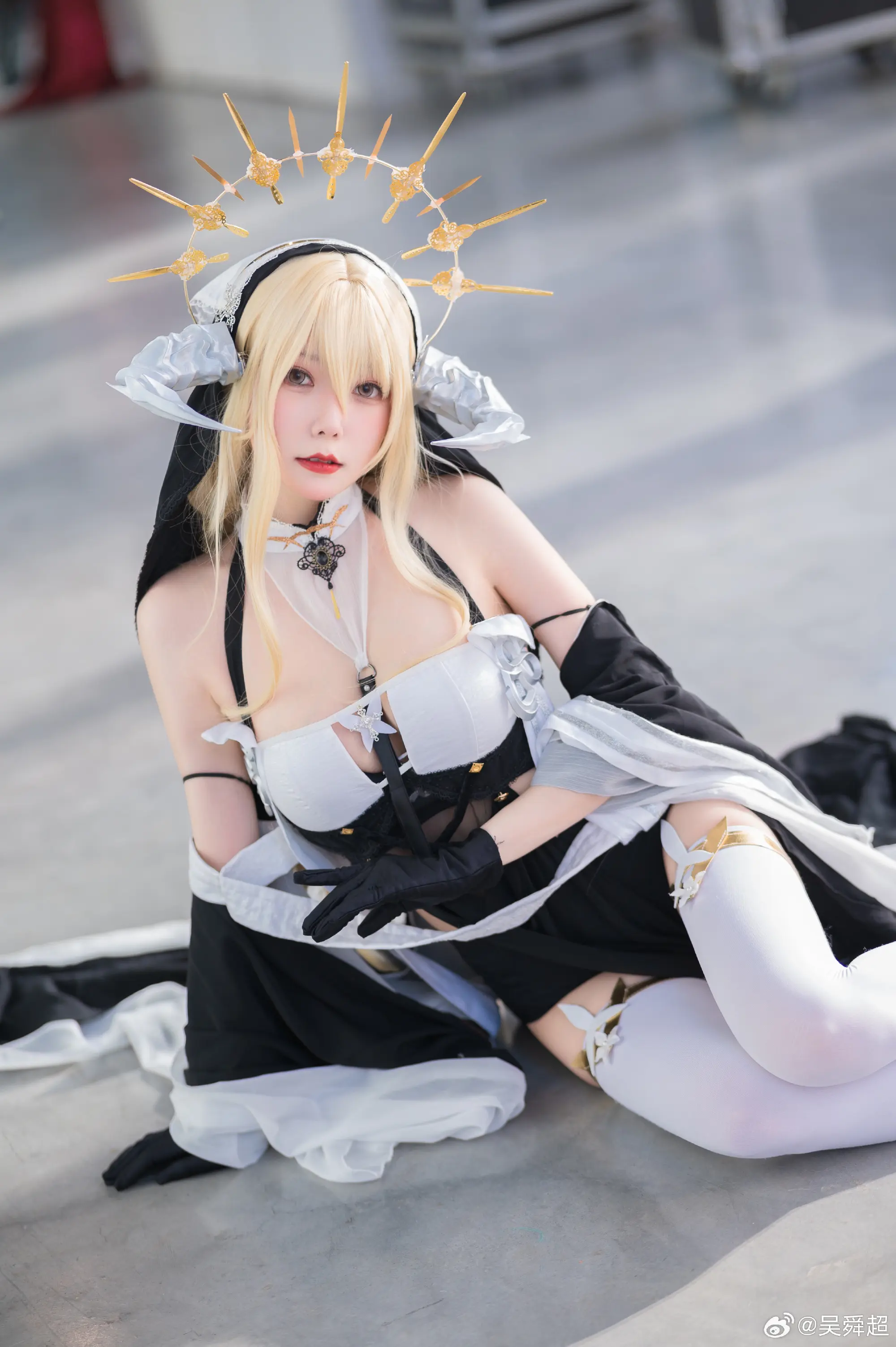 COSPLAY 我要找修女姐姐忏悔  碧蓝航线 怨仇@坏露露香宝-公众号小姨ai