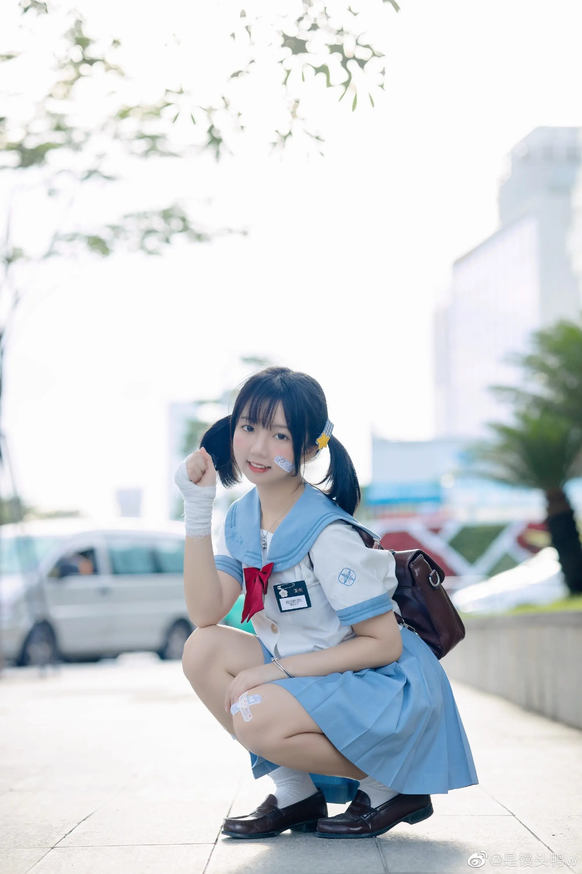 你小子 有本事放学别走┗(•̀へ •́ ╮)@是馒头鸭w-公众号小姨ai