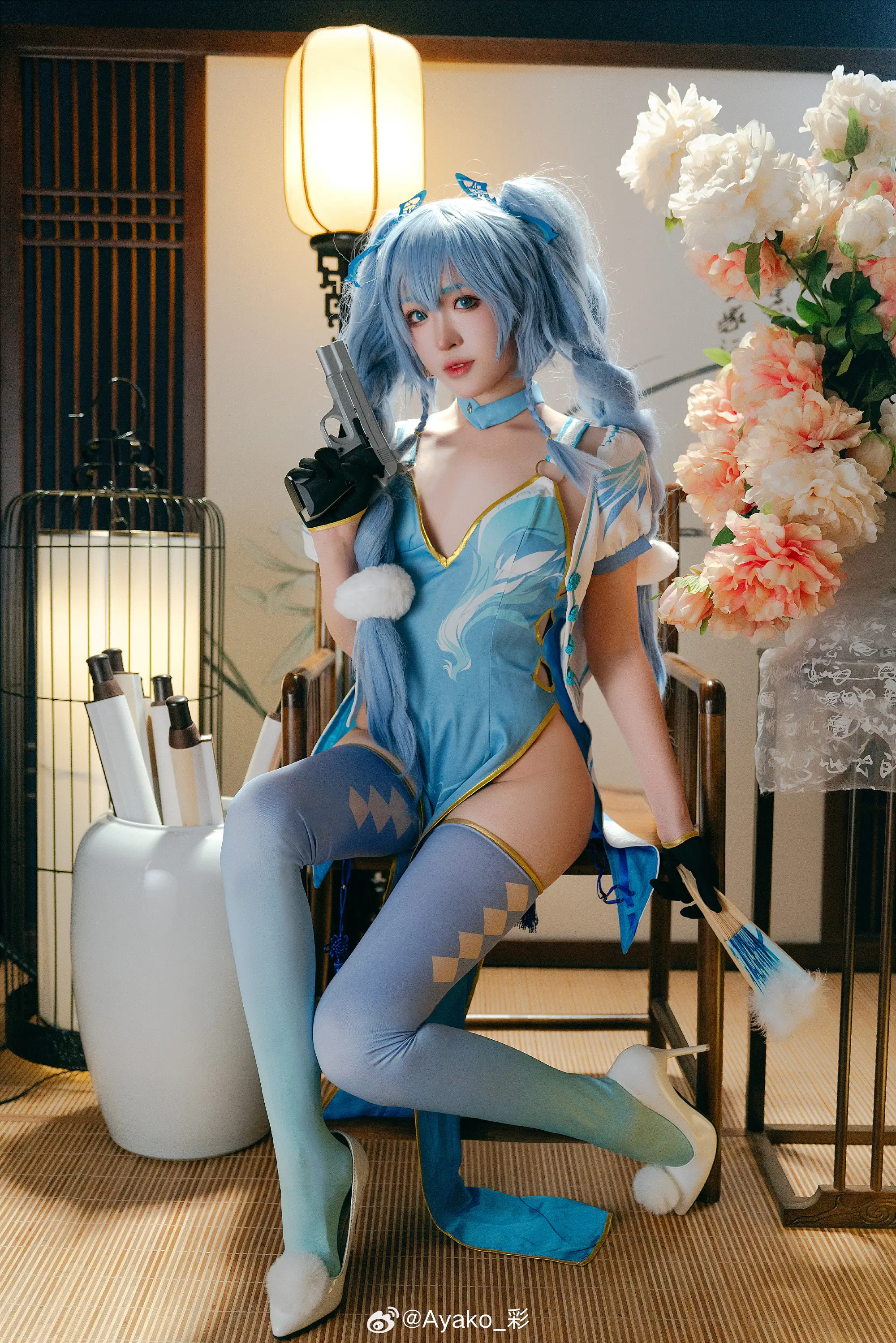 看不出你有这种兴趣呢，指挥官。少女前线 PA-15 翠雀媚@Ayako_彩-公众号小姨ai