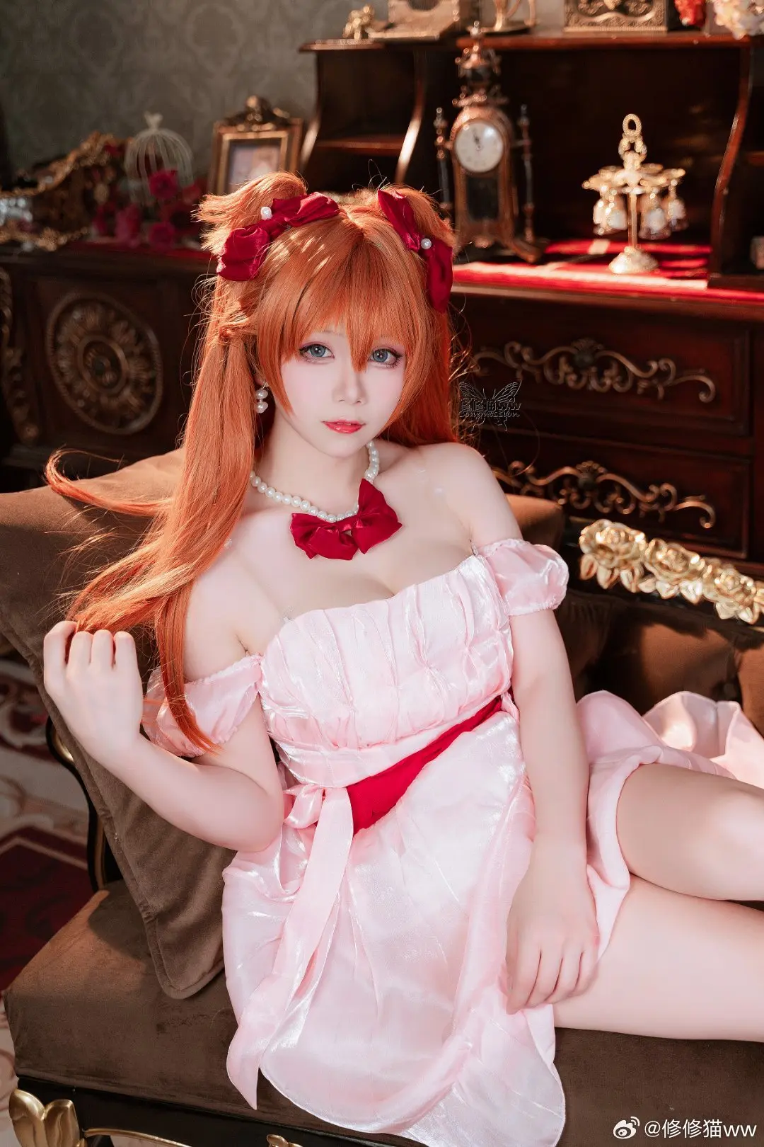 cosplay 新世纪福音战士 明日香花之语同人@修修猫ww-公众号小姨ai