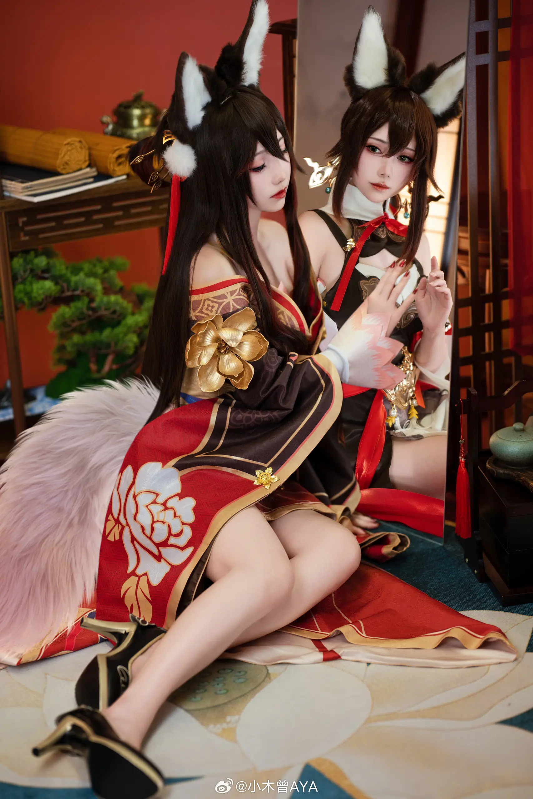 COSPLAY 祝大家新的一年前程似锦，金玉满堂。崩坏星穹铁道 停云&忘归人@小木曾AYA-公众号小姨ai