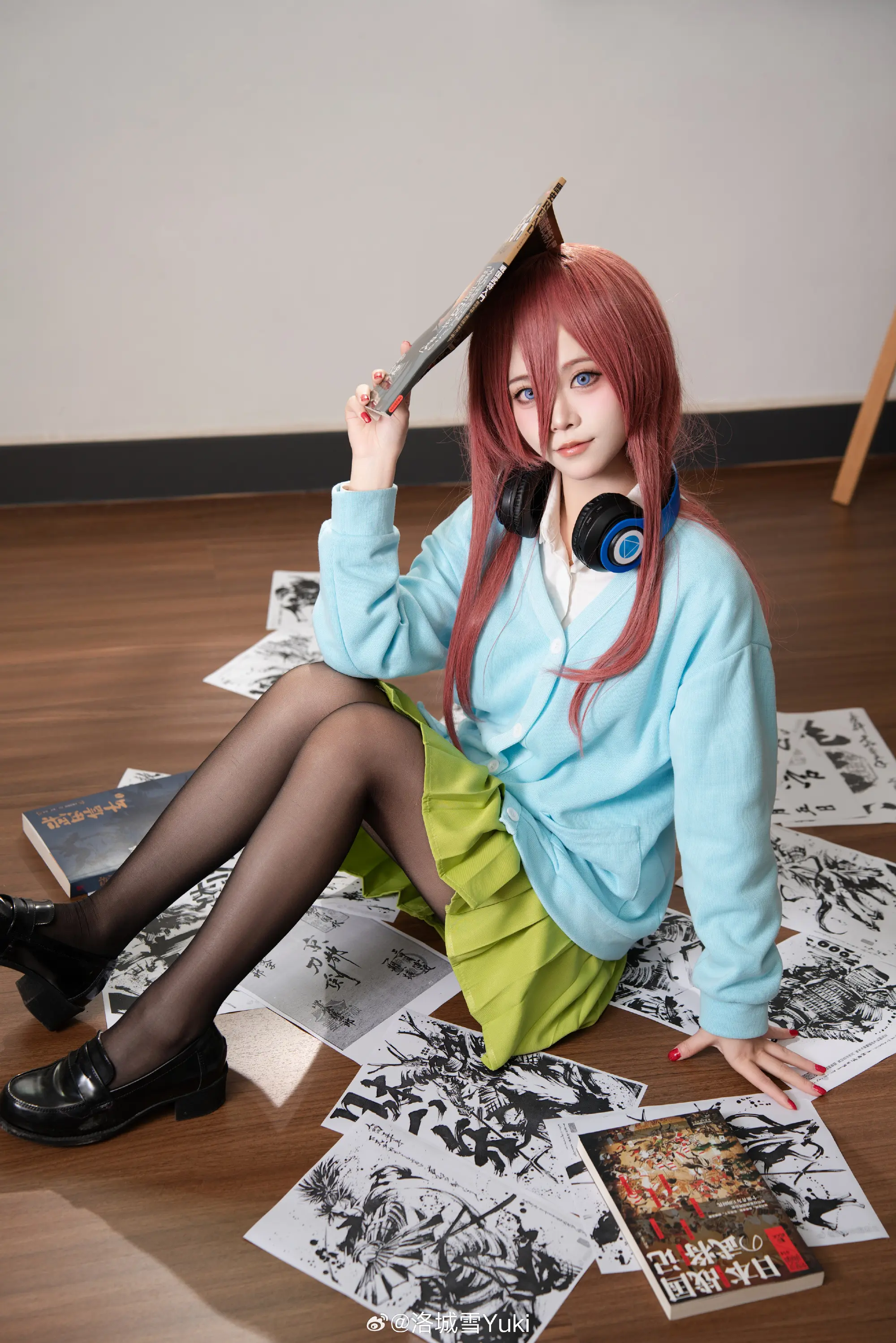 COSPLAY 五等分的新娘 中野三玖@洛城雪Yuki-公众号小姨ai