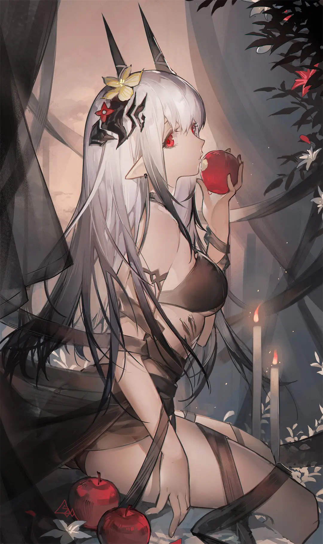 【插画美图】现在我只是罗德岛的干员，我服从您的指挥。明日方舟 泥岩插画壁纸特辑 P站美图-第9张
