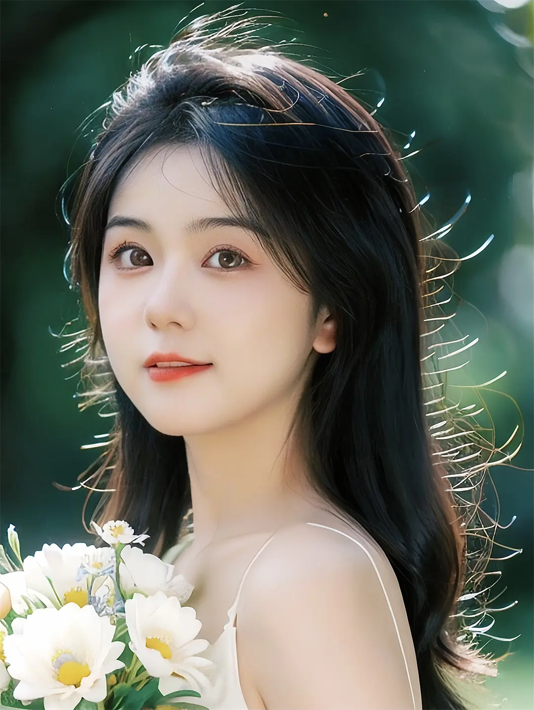 美女壁纸 | 爱意深锁城外 苦等伊人归-公众号小姨ai