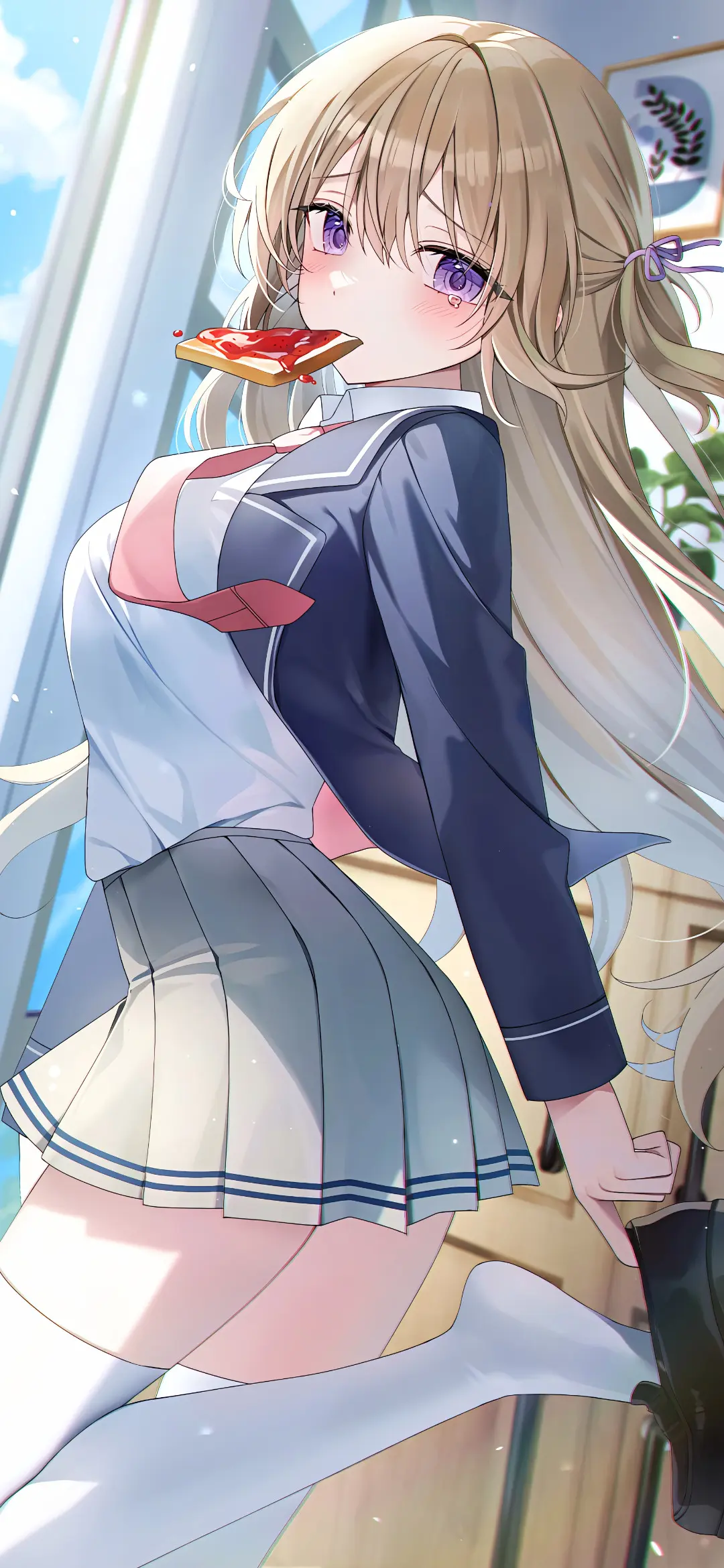 【动漫壁纸】原神 刻晴 碧蓝档案 早濑优香 黄毛JK少女 美图推荐-公众号小姨ai