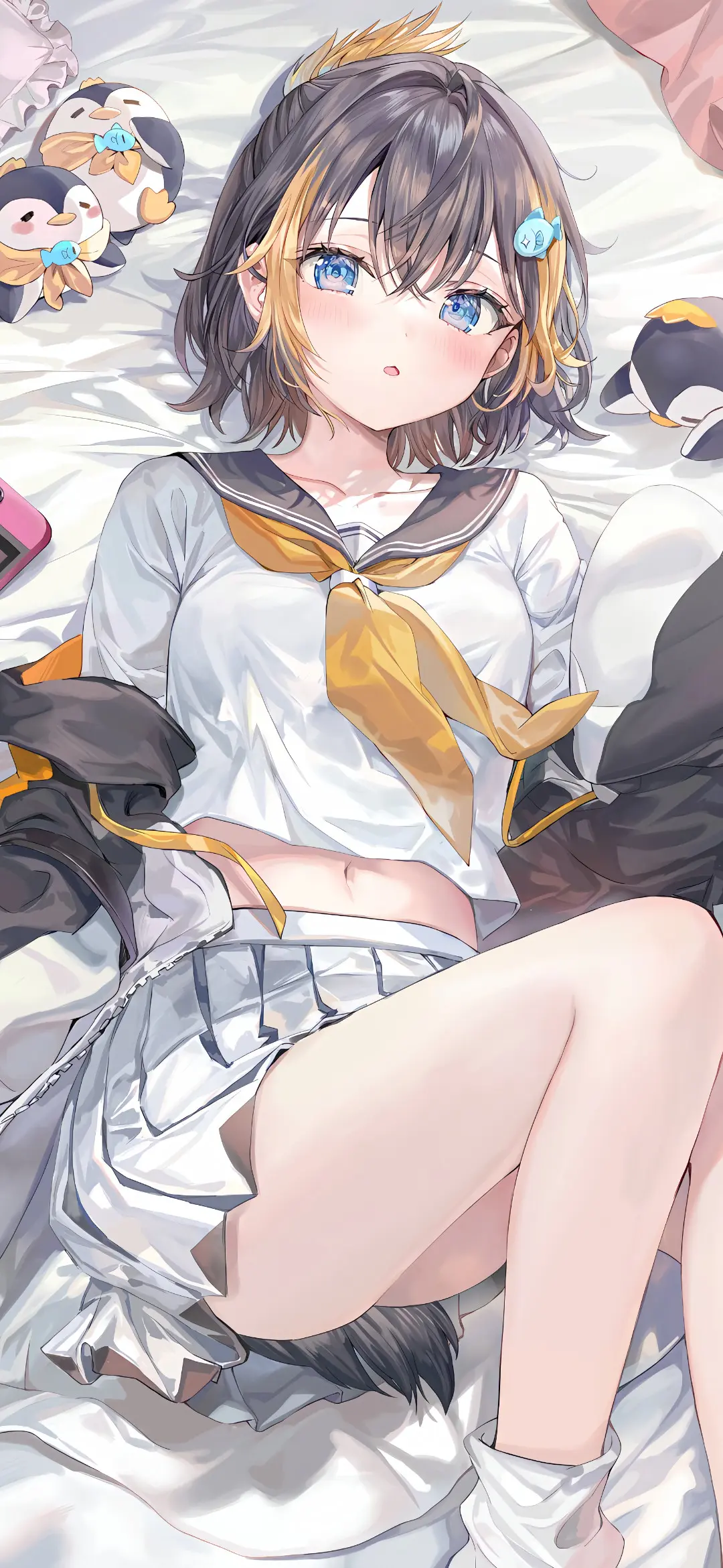 【动漫壁纸】明日香 垃圾兔 JK少女 飞鸟马时 你是否还记得自己曾快乐-公众号小姨ai