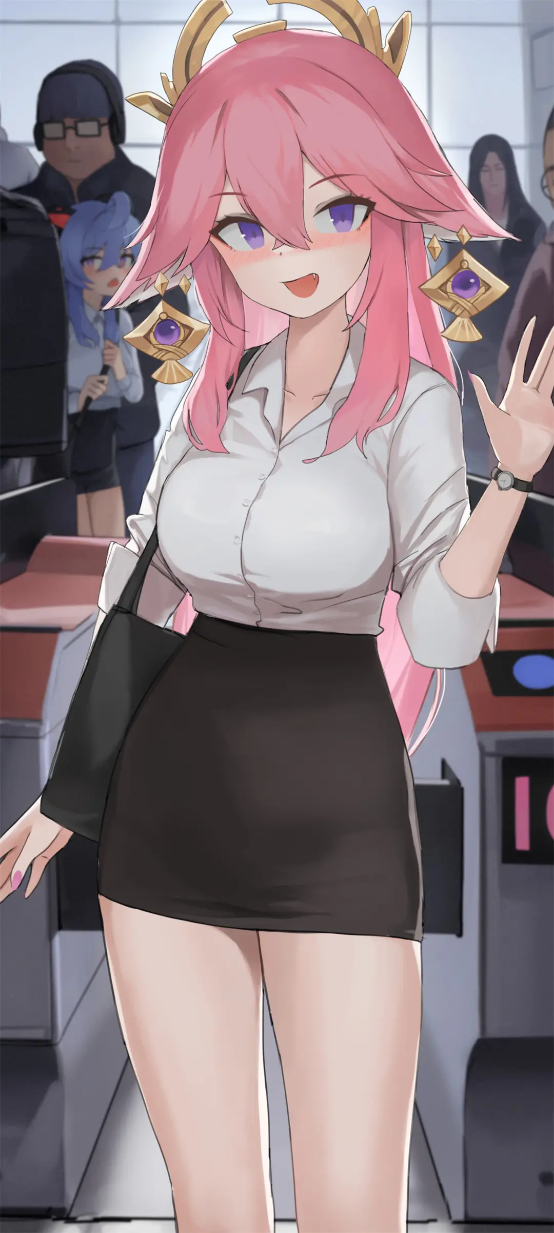 【动漫壁纸】崩坏：星穹铁道 阮梅 碧蓝档案 圣园弥香 女仆装猫娘 壁纸-第14张