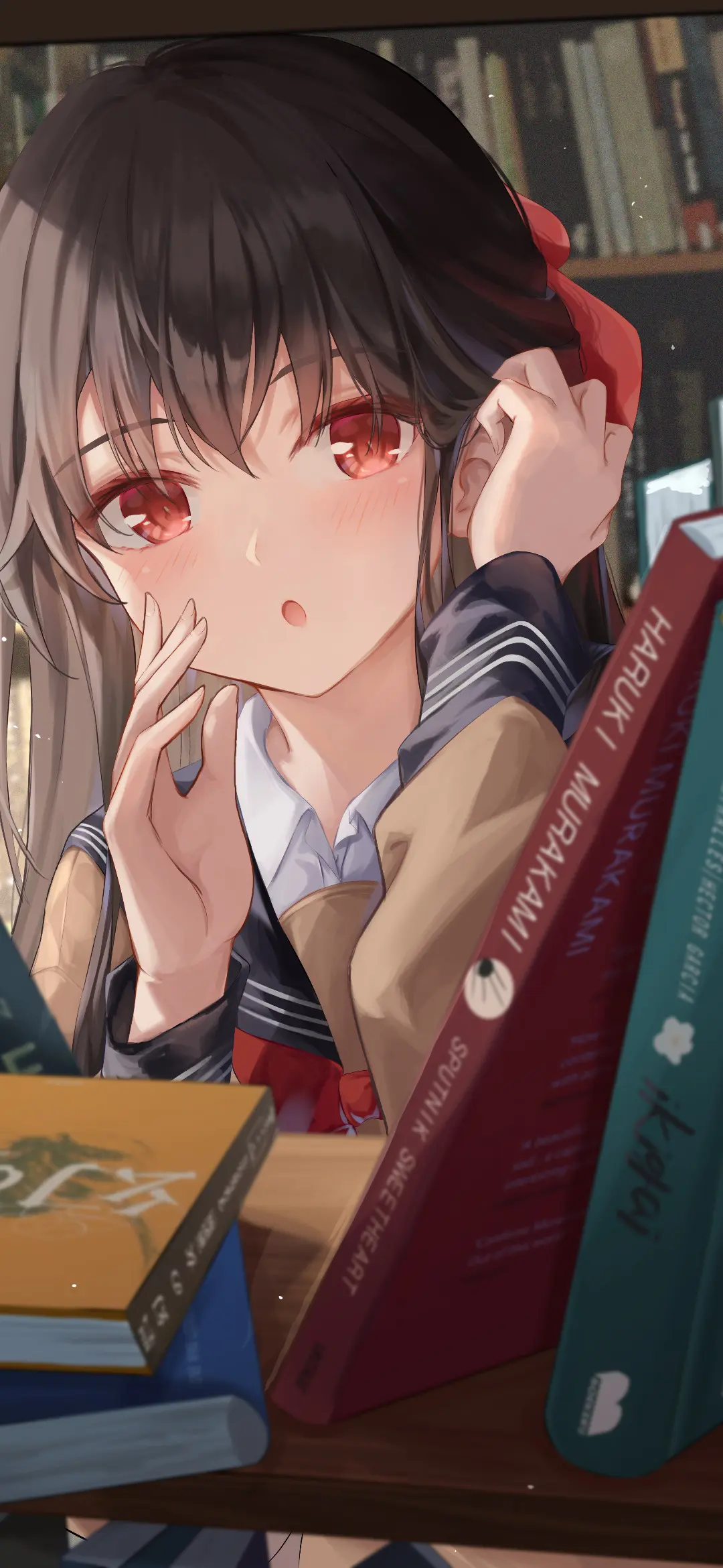 【动漫壁纸】等大雨漫青苔绿壁 等行路狼藉 等有心人也为之欢喜 壁纸-第2张