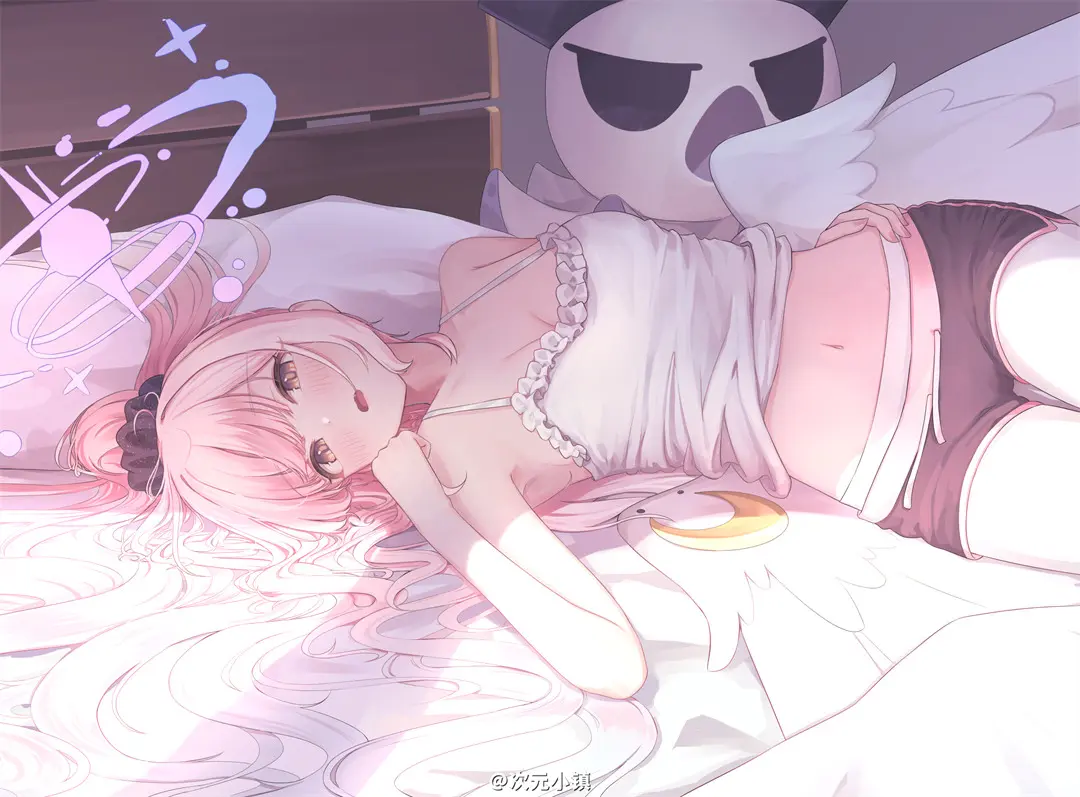 【动漫壁纸】原神 妮露 甘雨 白色连衣裙花束 碧蓝档案 黒舘ハルナ插画美图推荐 壁纸-第22张