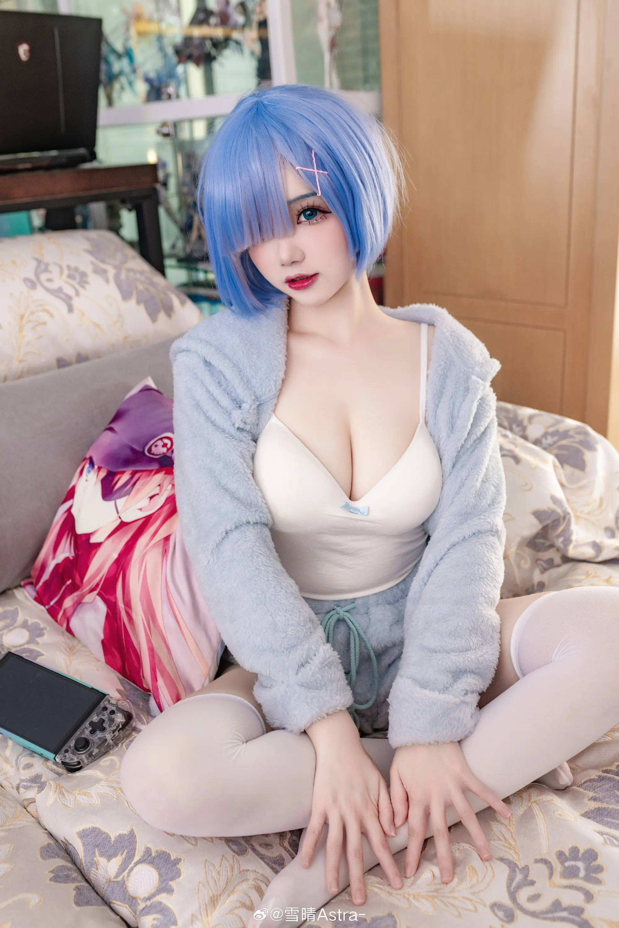 签收一只陪你宅家的蕾姆猫猫吧💙@雪晴Astra- COSPLAY-第8张