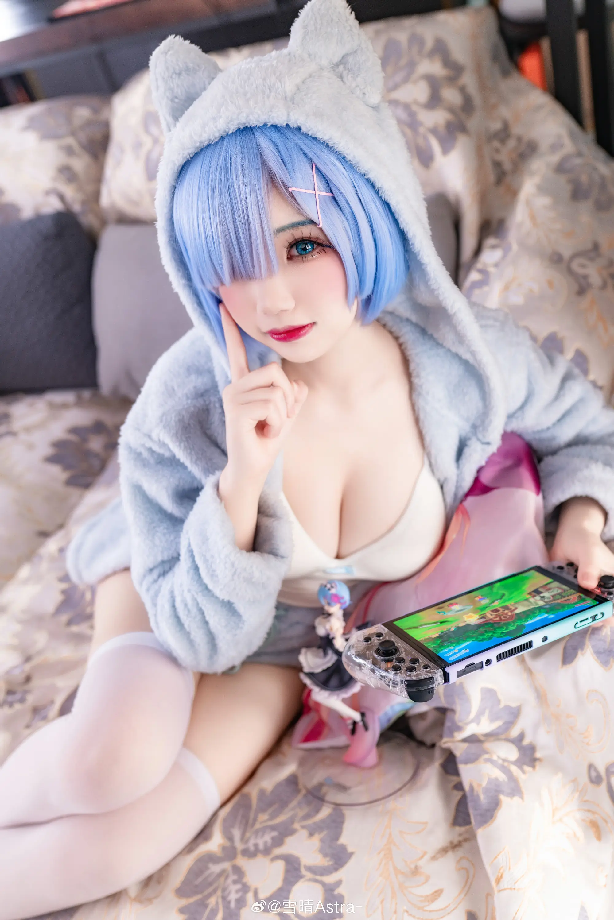 签收一只陪你宅家的蕾姆猫猫吧💙@雪晴Astra- COSPLAY-第7张