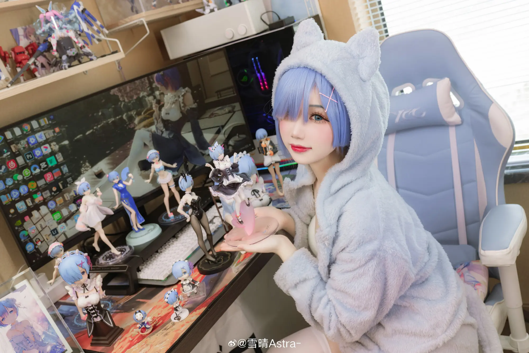 签收一只陪你宅家的蕾姆猫猫吧💙@雪晴Astra- COSPLAY-第2张