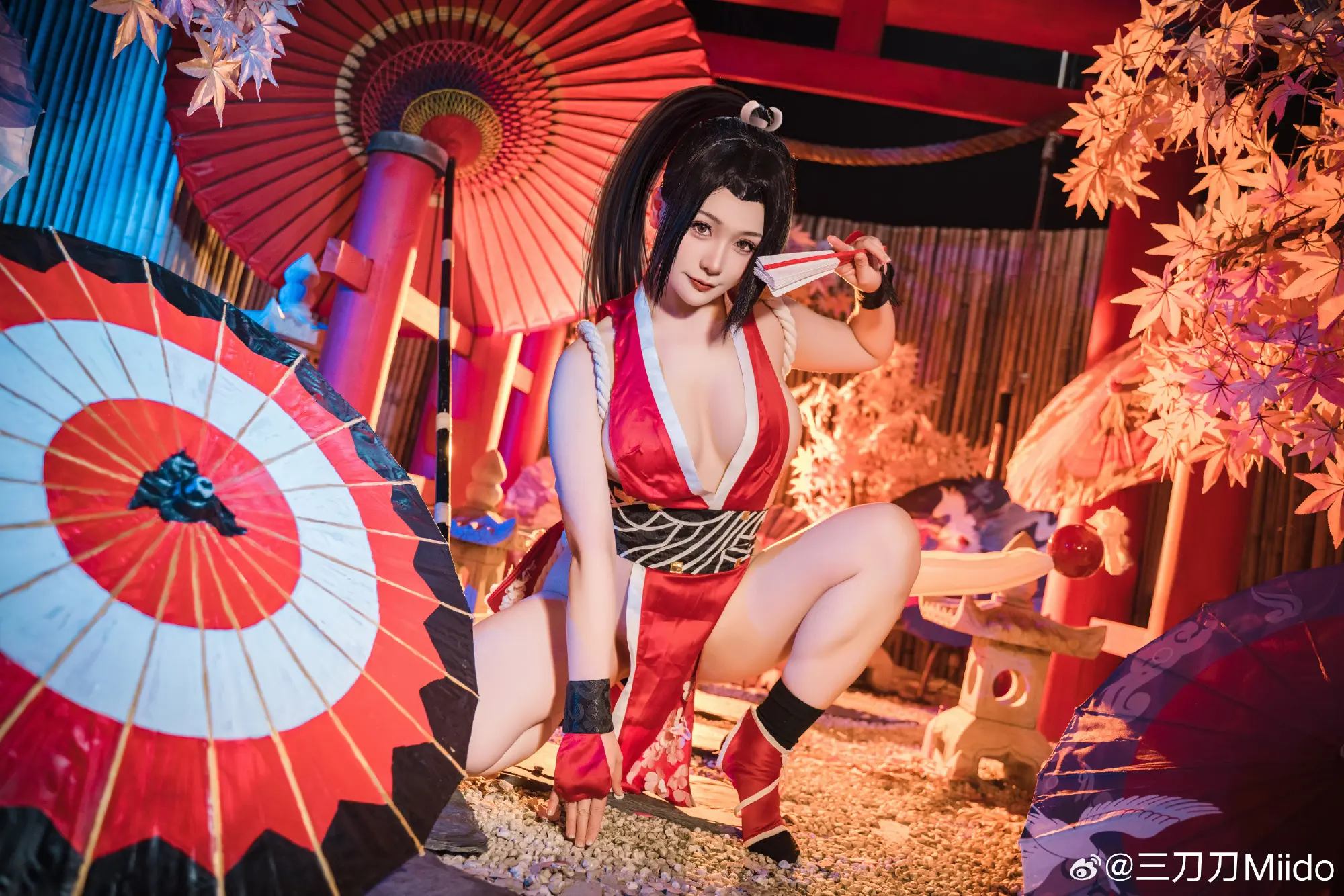 cosplay 不知火舞经典皮肤，初代女忍者参上！ 不知火舞@三刀刀Miido COSPLAY-第7张