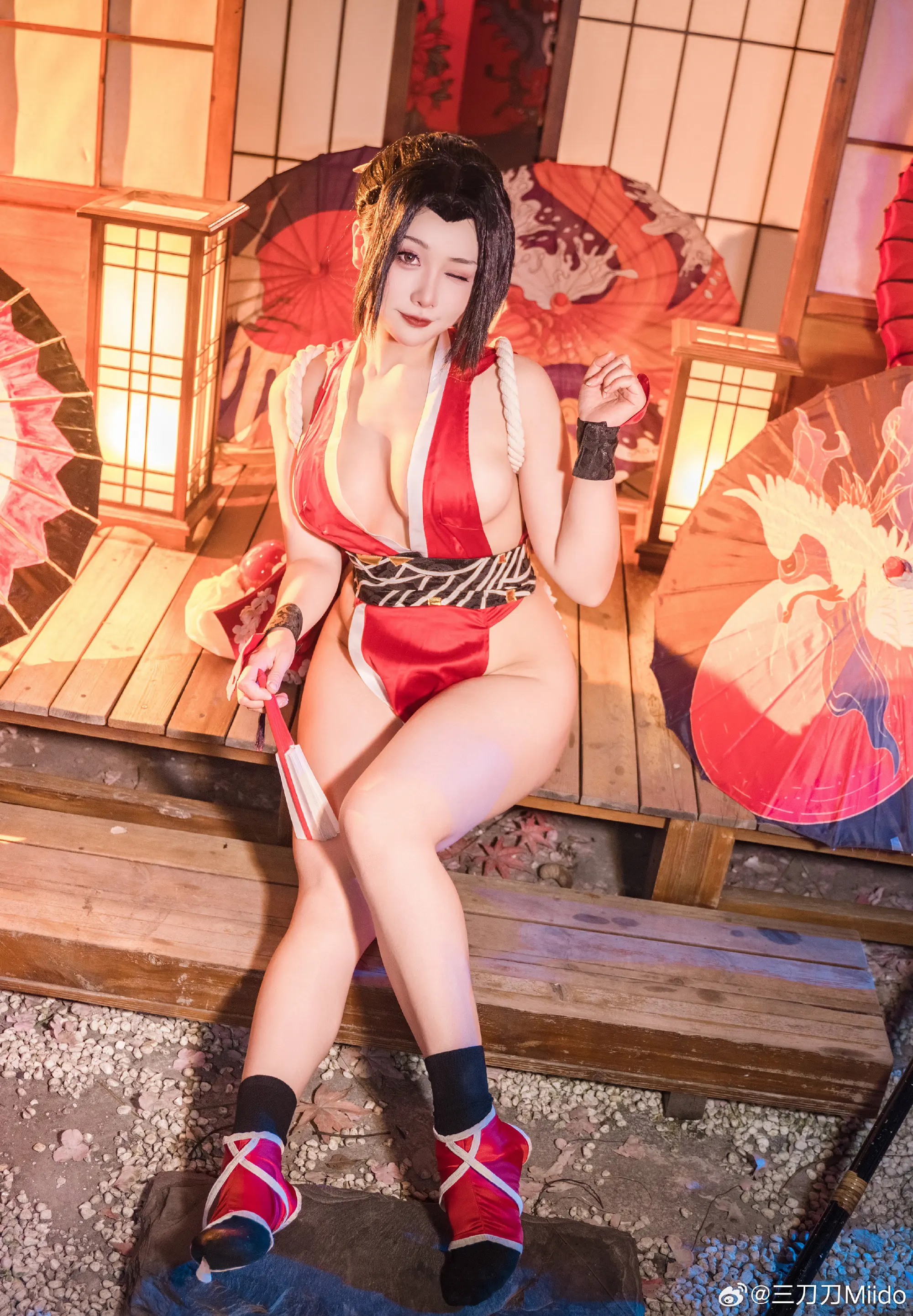 cosplay 不知火舞经典皮肤，初代女忍者参上！ 不知火舞@三刀刀Miido COSPLAY-第12张