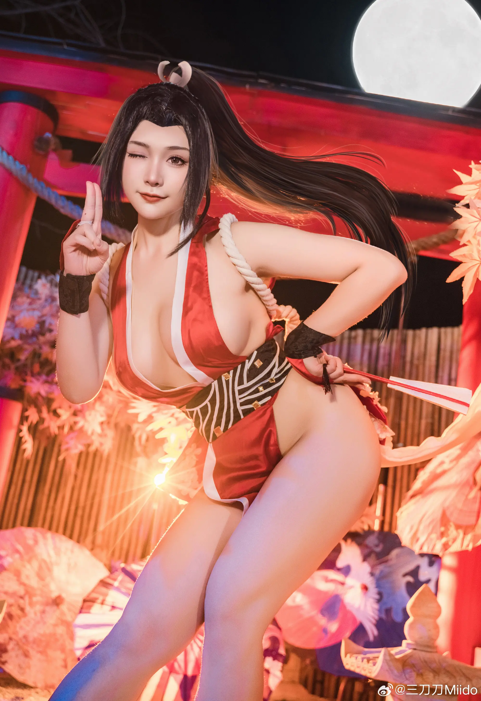 cosplay 不知火舞经典皮肤，初代女忍者参上！ 不知火舞@三刀刀Miido COSPLAY-第14张