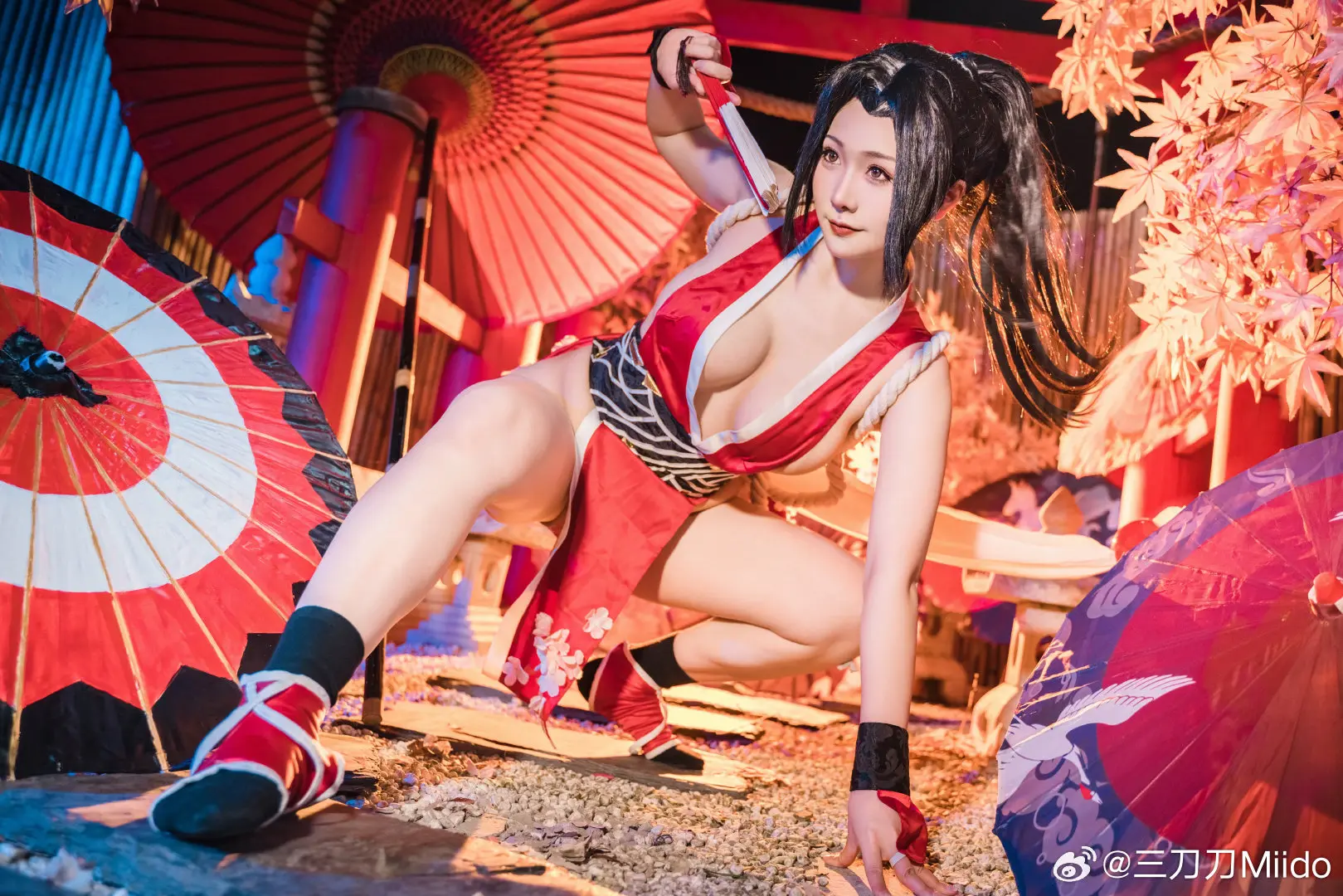 cosplay 不知火舞经典皮肤，初代女忍者参上！ 不知火舞@三刀刀Miido COSPLAY-第15张