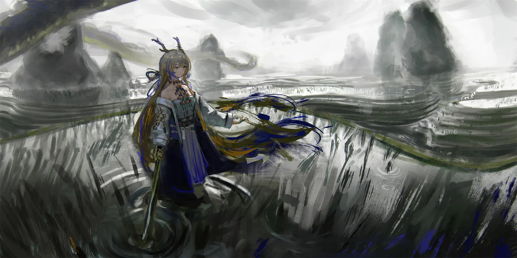 【动漫壁纸】崩坏：星穹铁道 寒鸦 符玄  花火 卡芙卡 洗尽铅华归去 万丈天光来相逢 壁纸-第18张