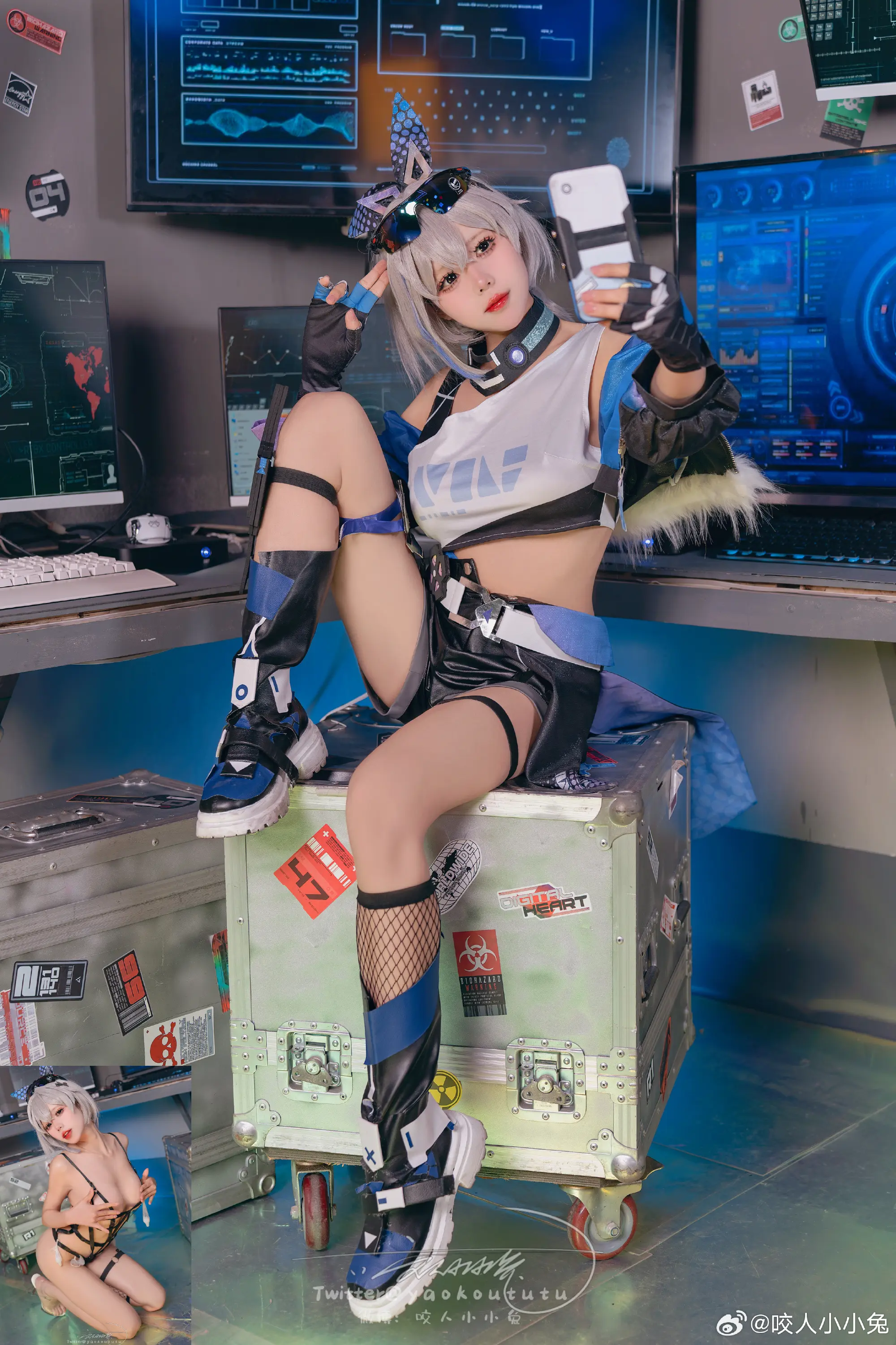 cosplay 太过分了！！！ 崩坏 💙 银 狼💙@咬人小小兔 COSPLAY-第2张
