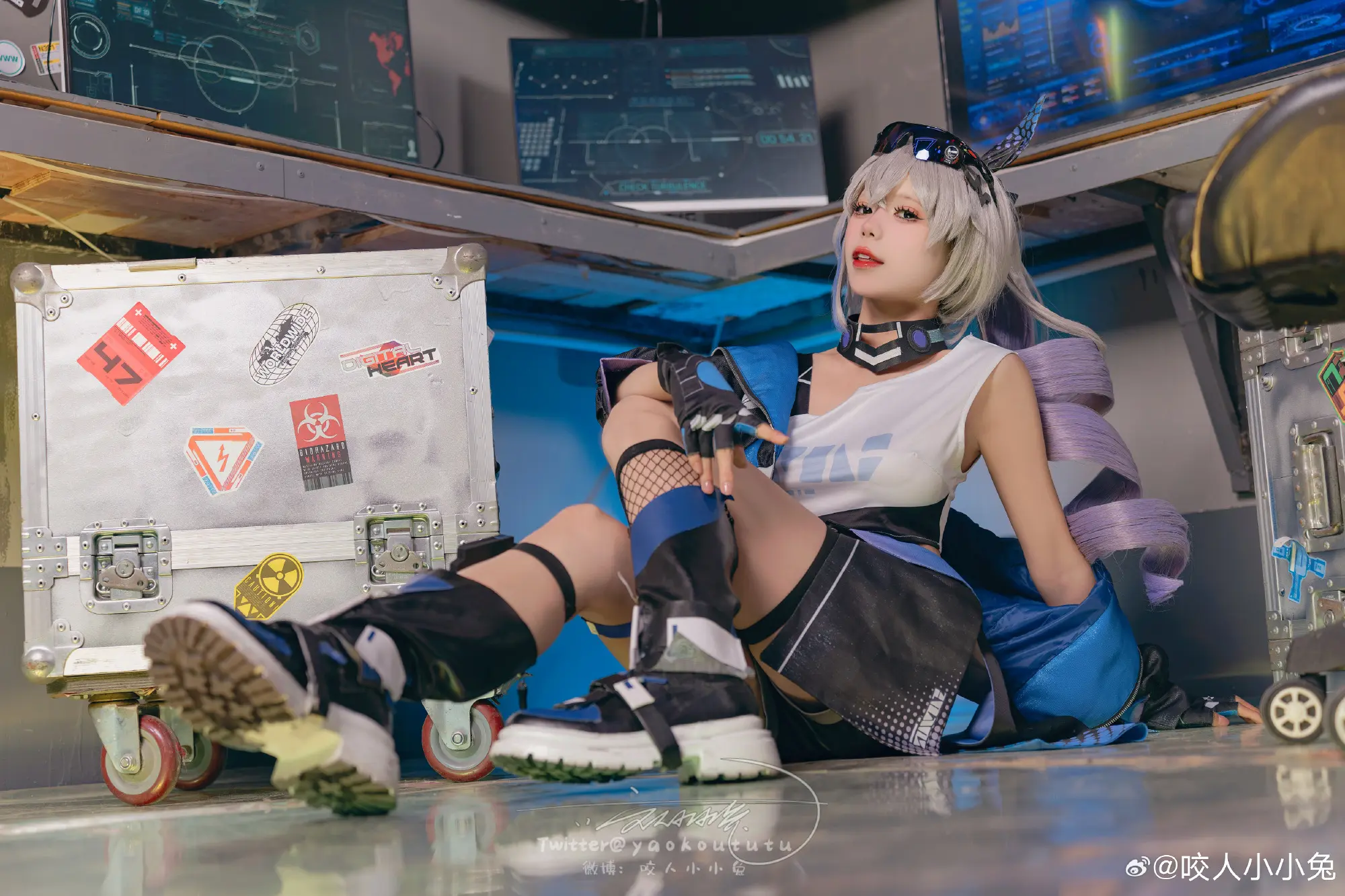 cosplay 太过分了！！！ 崩坏 💙 银 狼💙@咬人小小兔 COSPLAY-第3张