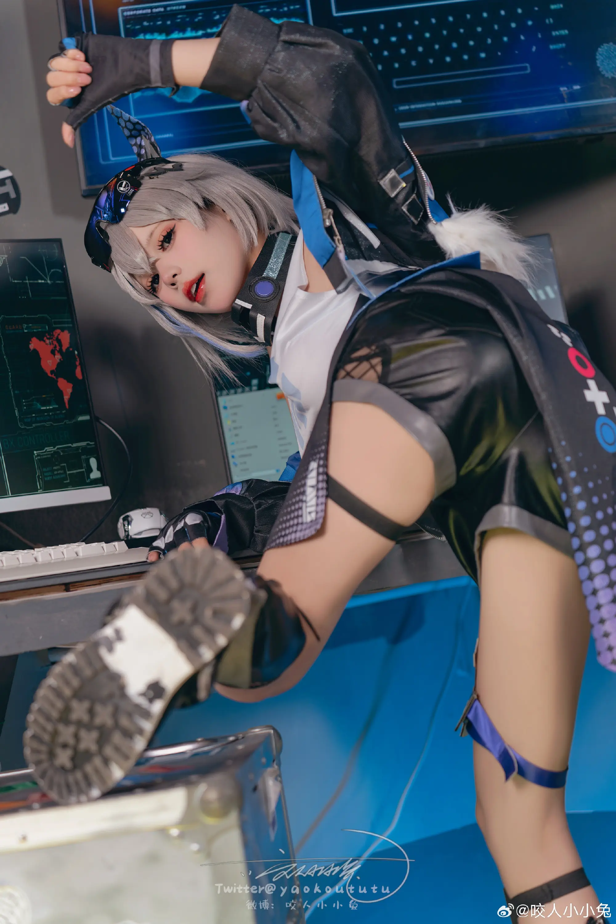 cosplay 太过分了！！！ 崩坏 💙 银 狼💙@咬人小小兔 COSPLAY-第5张