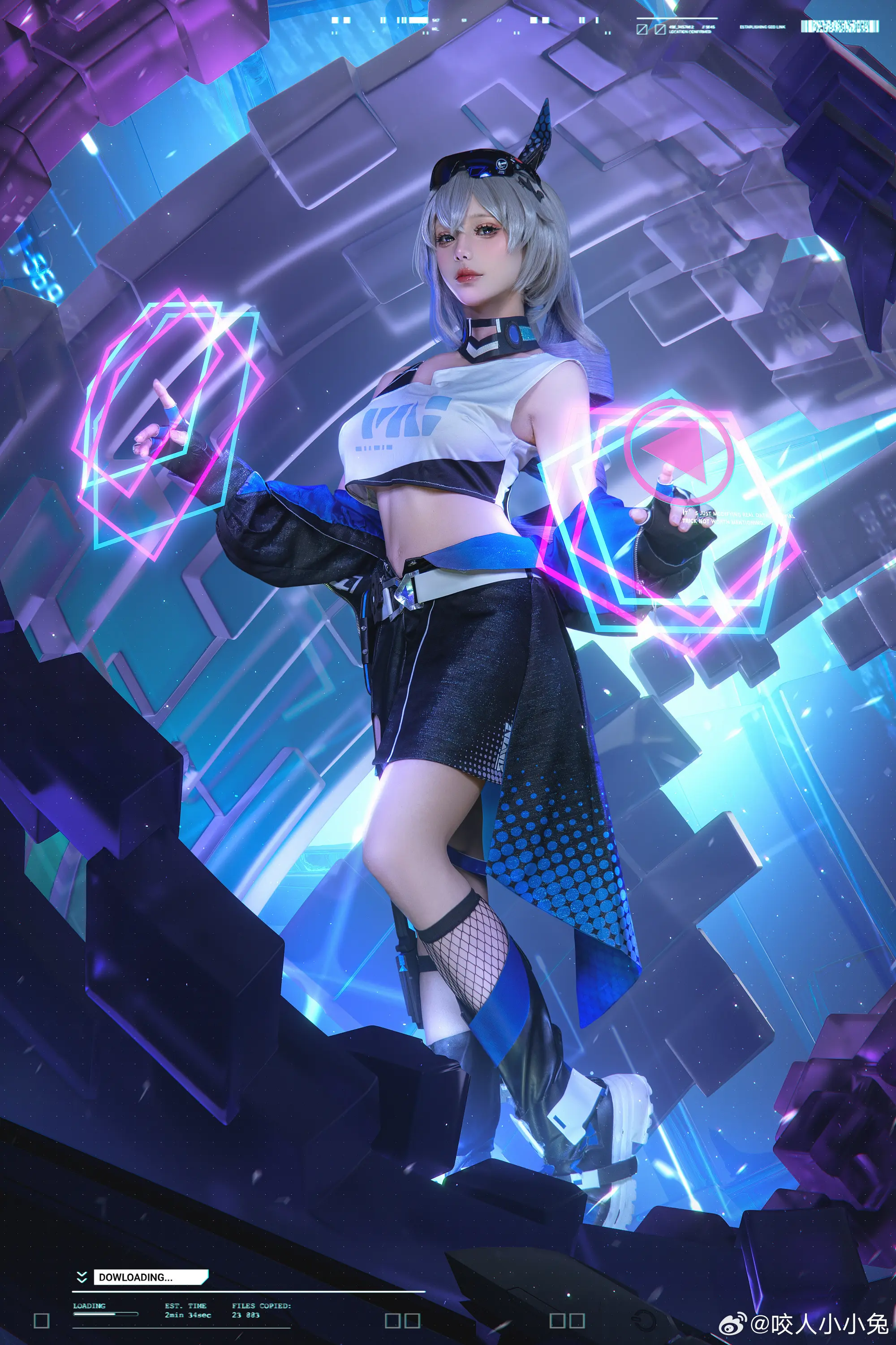 cosplay 太过分了！！！ 崩坏 💙 银 狼💙@咬人小小兔 COSPLAY-第6张