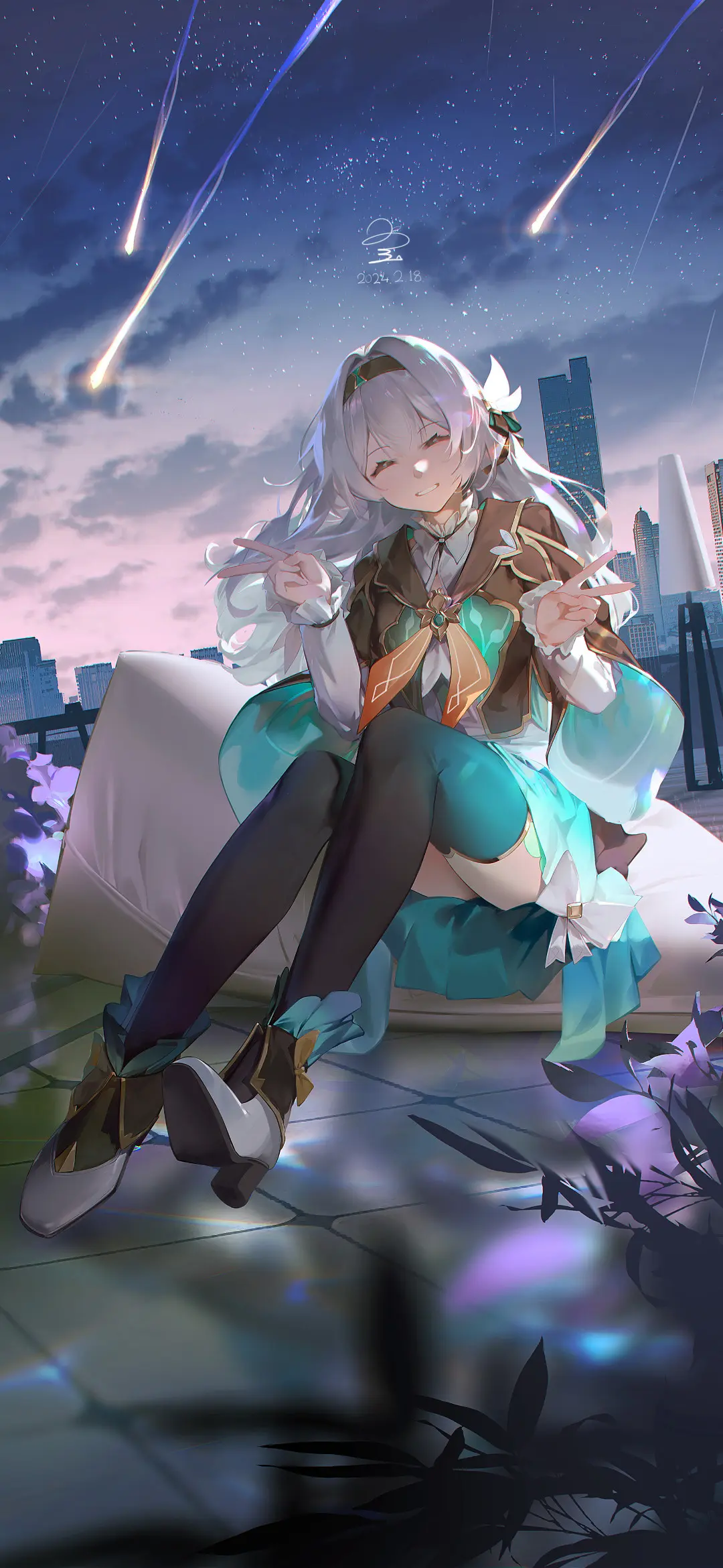 【动漫壁纸】崩坏：星穹铁道 流萤 原神 芙宁娜 故事的发展有很多意外  有你在的结果总不太坏 壁纸-第5张