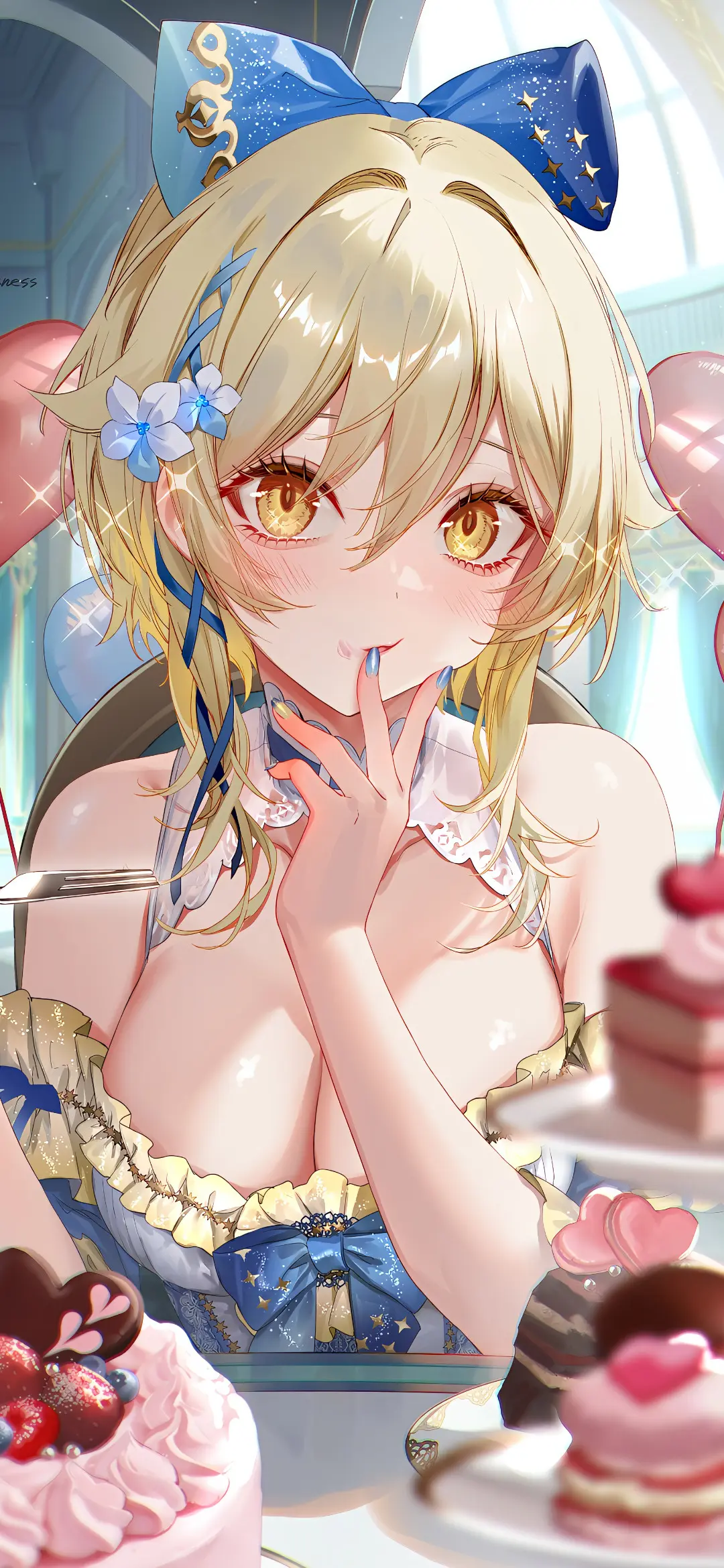 【动漫壁纸】粉毛兽耳少女 原神 八重神子 明日方舟 斯卡蒂 深夜里想着你心乱如麻 壁纸-第12张