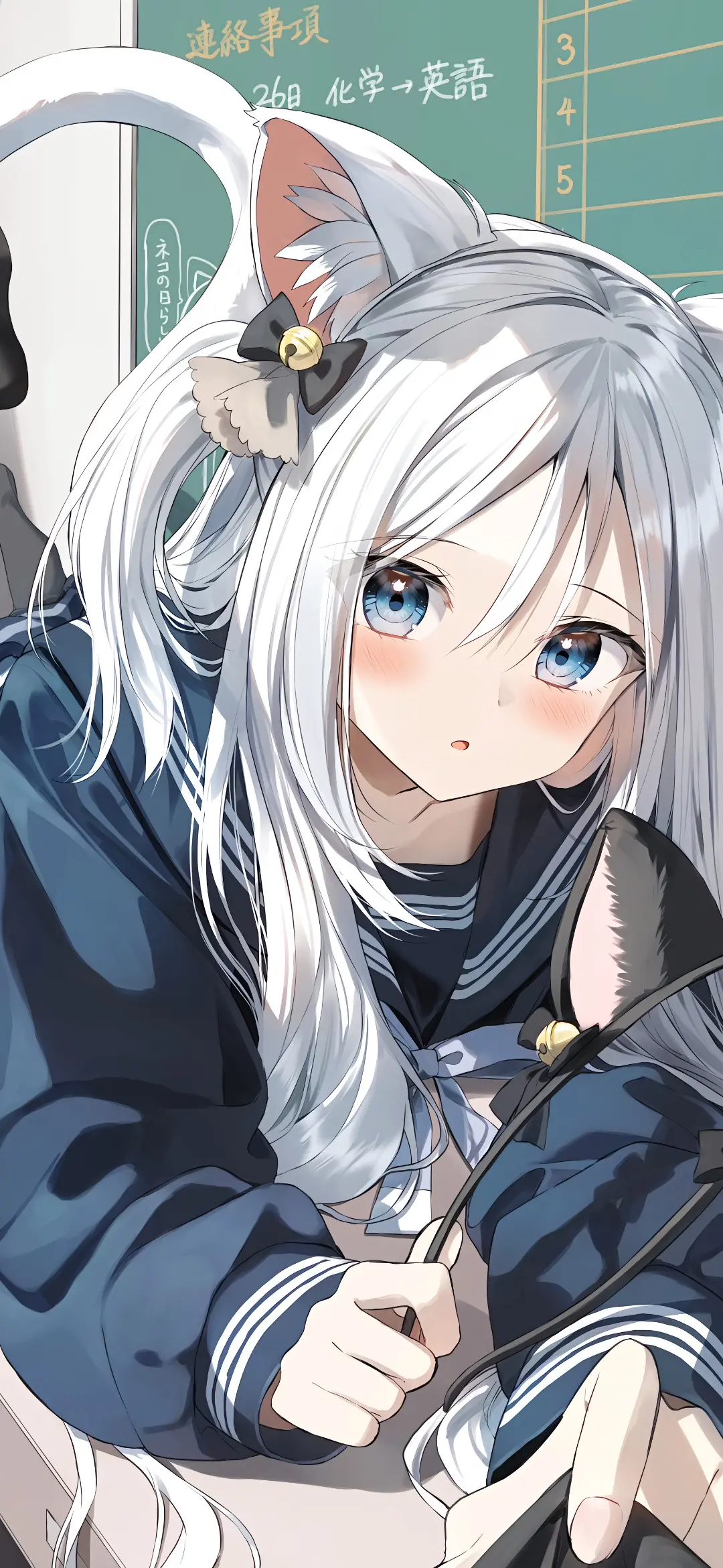 【动漫壁纸】粉毛兽耳少女 原神 八重神子 明日方舟 斯卡蒂 深夜里想着你心乱如麻 壁纸-第17张