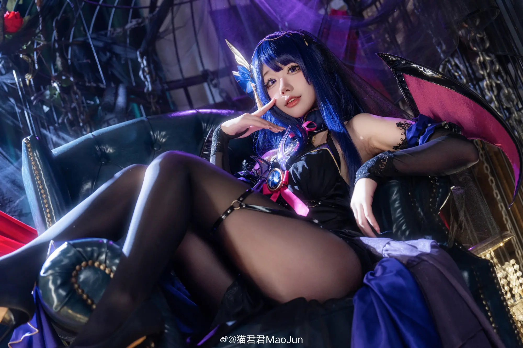 cosplay 啊～是你召唤的魅魔嘛？原神 雷电将军@猫君君MaoJun COSPLAY-第1张