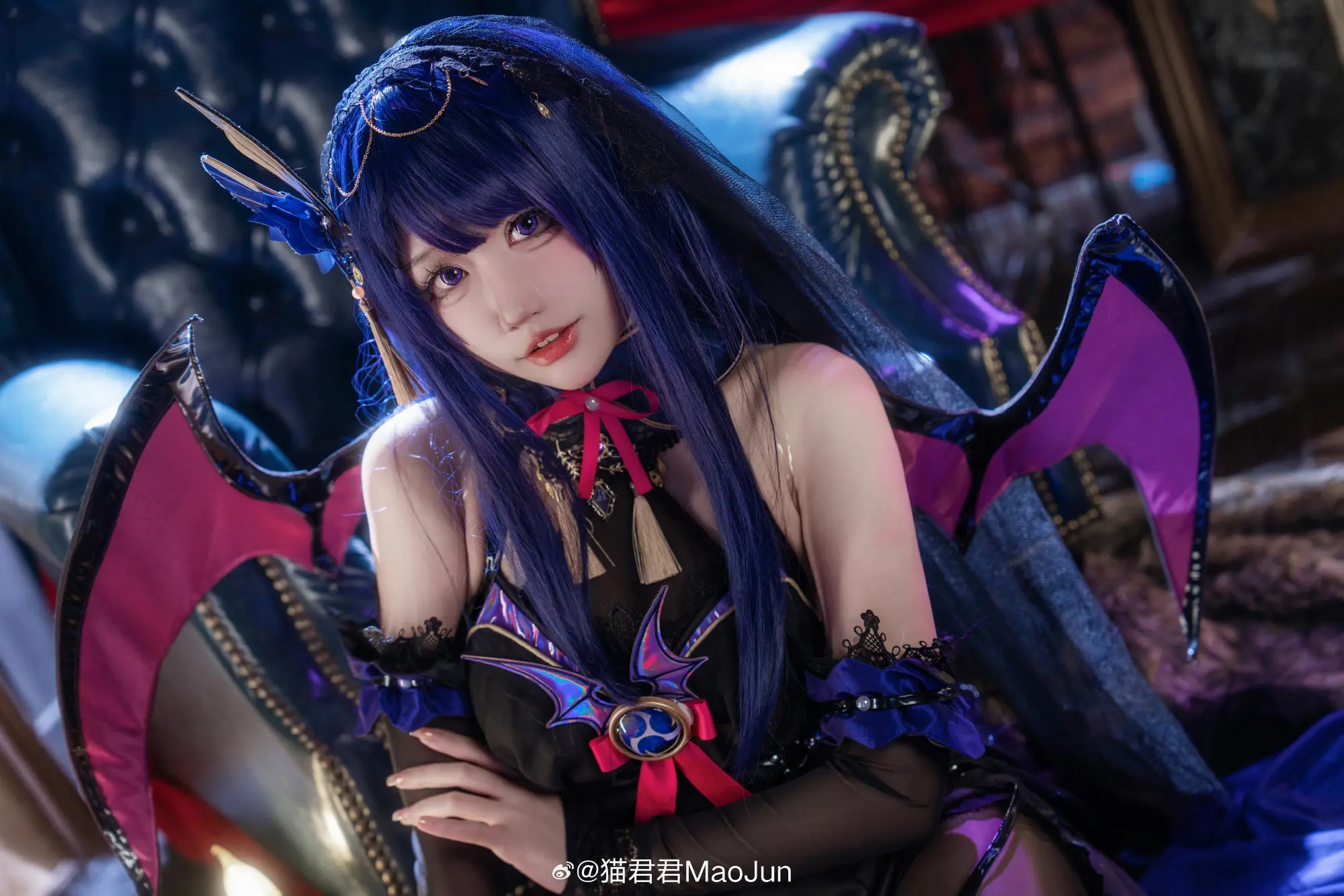 cosplay 啊～是你召唤的魅魔嘛？原神 雷电将军@猫君君MaoJun-公众号小姨ai