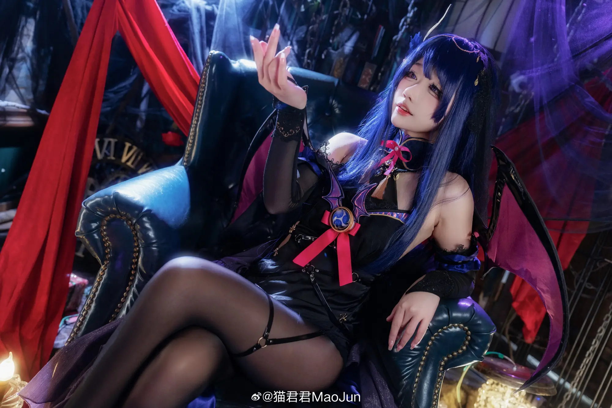 cosplay 啊～是你召唤的魅魔嘛？原神 雷电将军@猫君君MaoJun COSPLAY-第3张