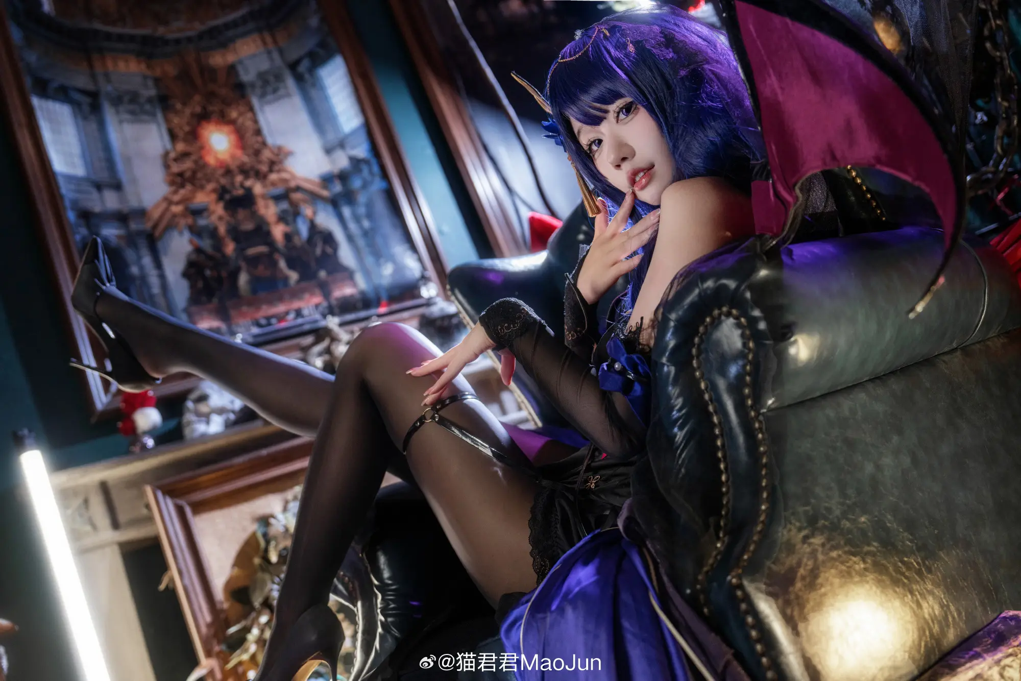 cosplay 啊～是你召唤的魅魔嘛？原神 雷电将军@猫君君MaoJun COSPLAY-第4张