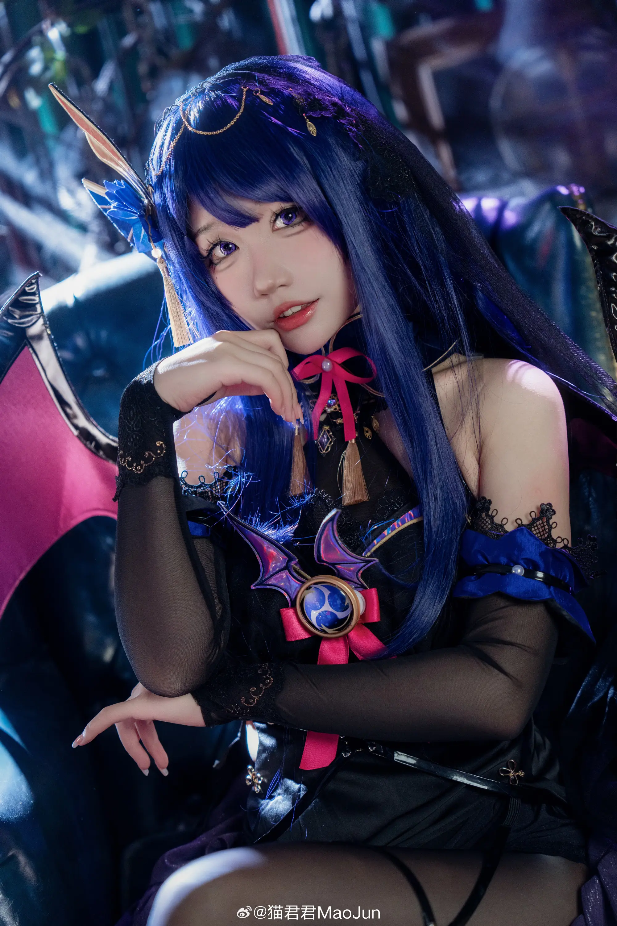 cosplay 啊～是你召唤的魅魔嘛？原神 雷电将军@猫君君MaoJun COSPLAY-第6张