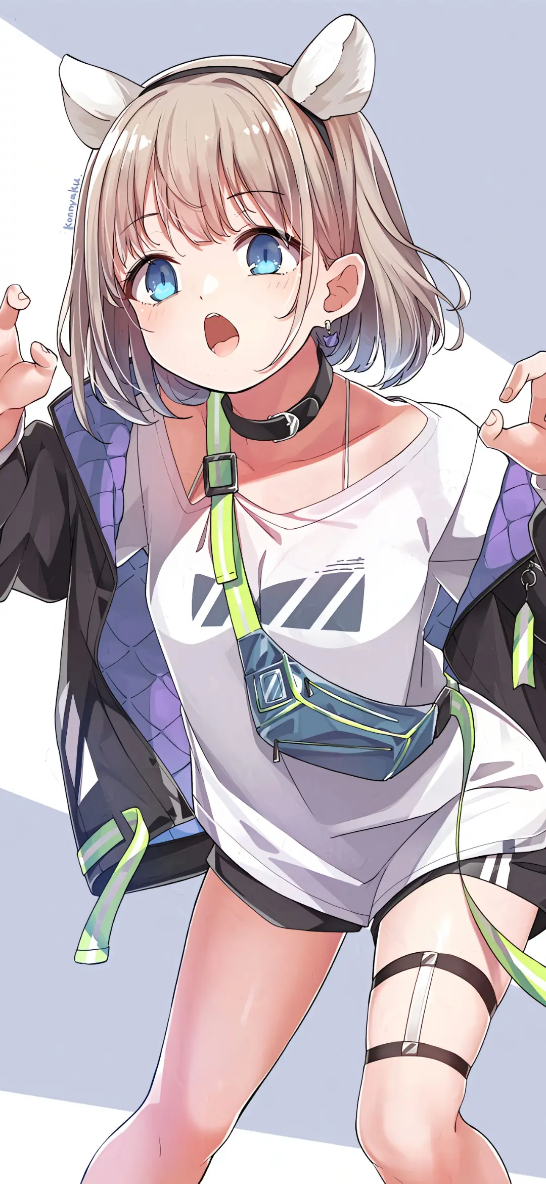 【动漫壁纸】原神 申鹤 碧蓝档案 早濑优香 JK制服少女 花火 很爱很爱你没人能代替 壁纸-第5张