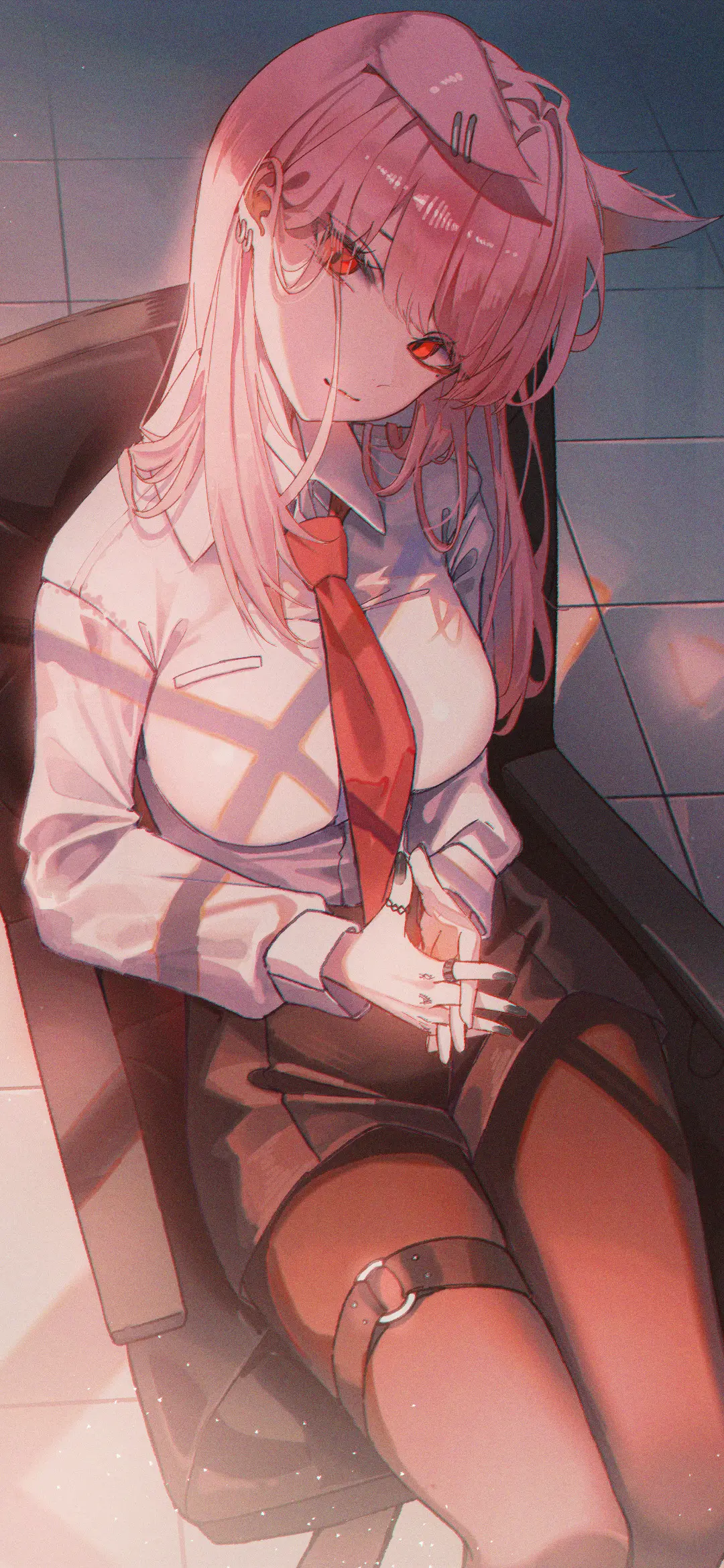 【动漫壁纸】原神 申鹤 碧蓝档案 早濑优香 JK制服少女 花火 很爱很爱你没人能代替 壁纸-第9张