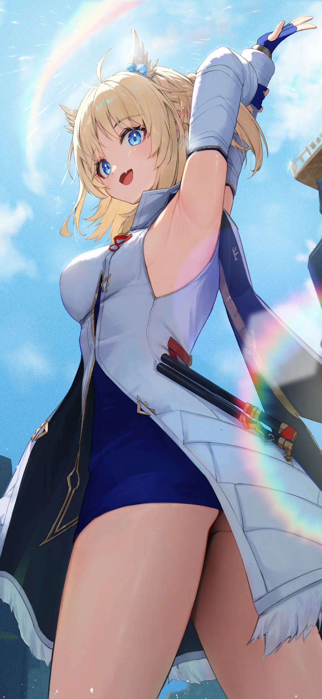 【动漫壁纸】原神 申鹤 碧蓝档案 早濑优香 JK制服少女 花火 很爱很爱你没人能代替 壁纸-第14张
