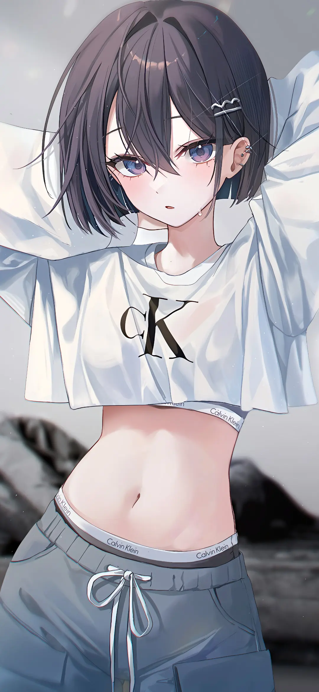 【动漫壁纸】原神 申鹤 碧蓝档案 早濑优香 JK制服少女 花火 很爱很爱你没人能代替 壁纸-第18张